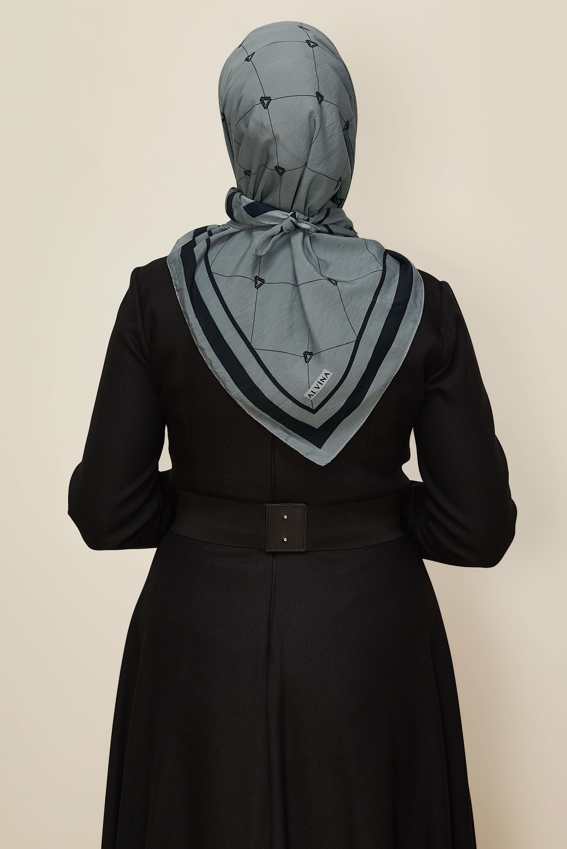 Vêtements hijab GRIS ÉCHARPE ALVINA EN VISCOSE 8609