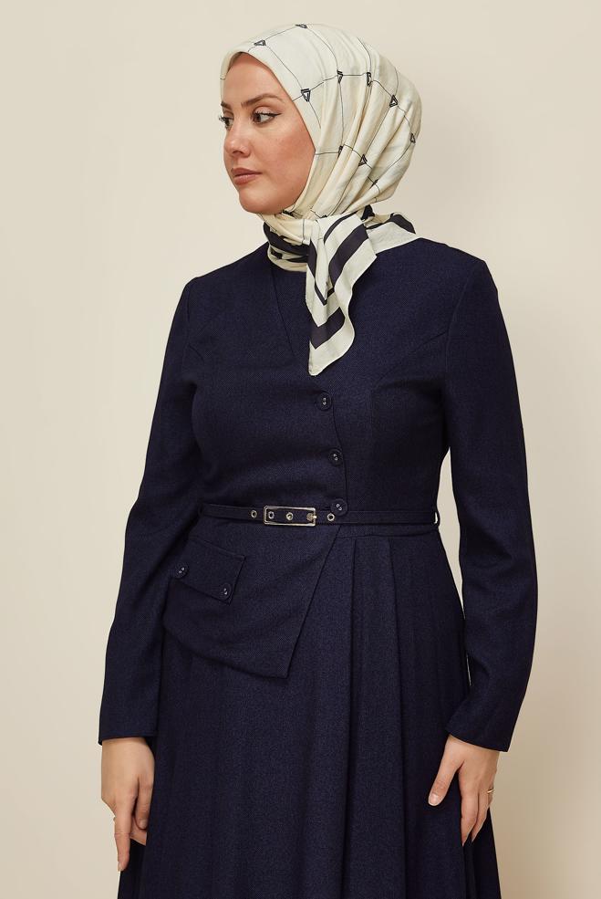 Vêtements hijab ÉCRUE ÉCHARPE ALVINA EN VISCOSE 8609 - ALVİNA