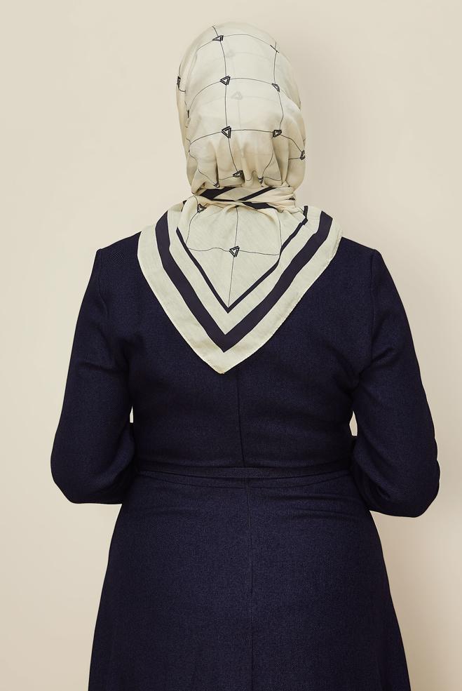 Vêtements hijab ÉCRUE ÉCHARPE ALVINA EN VISCOSE 8609 - ALVİNA