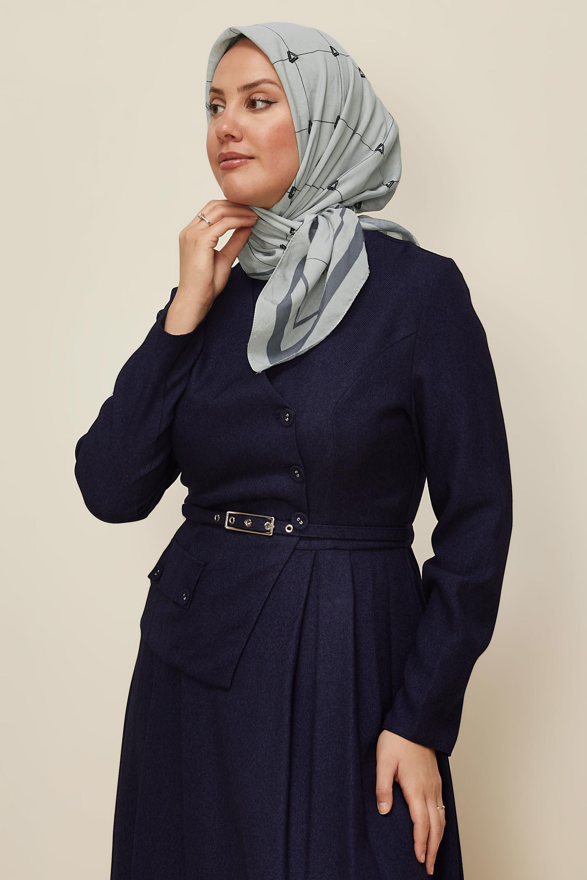 Vêtements hijab ARGENT ÉCHARPE ALVINA EN VISCOSE 8609