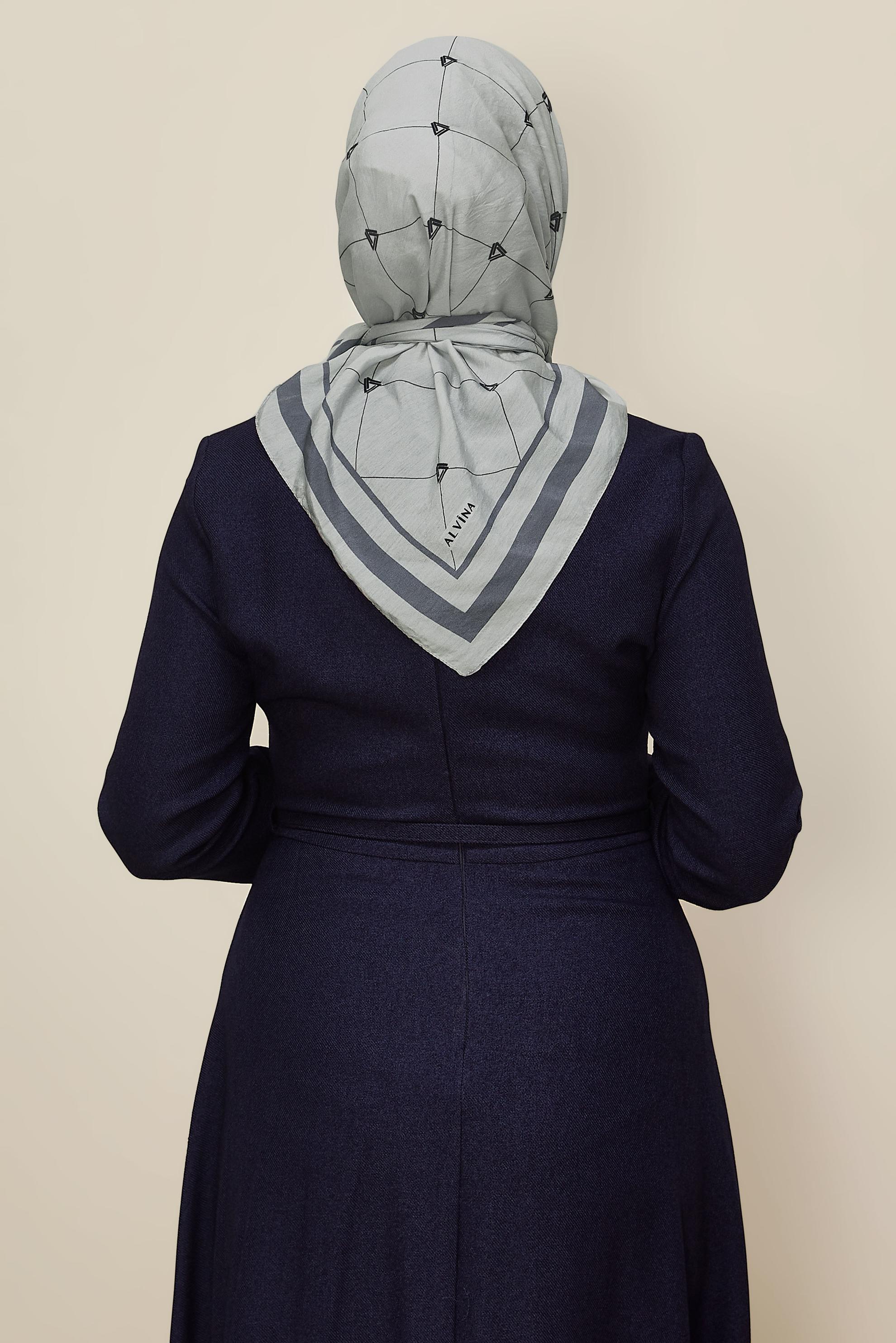 Vêtements hijab ARGENT ÉCHARPE ALVINA EN VISCOSE 8609