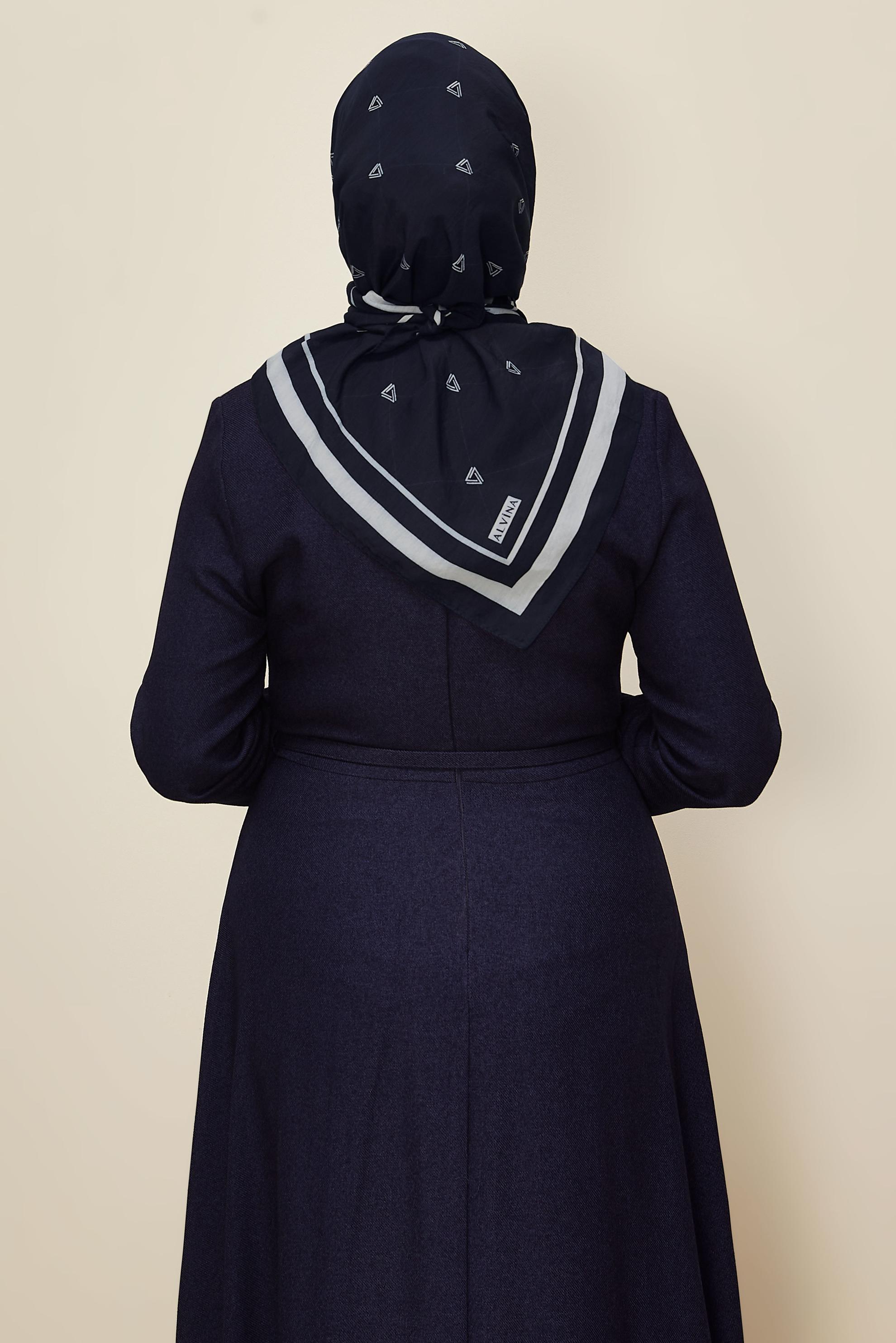 Vêtements hijab BLEU MARINE ÉCHARPE ALVINA EN VISCOSE 8609