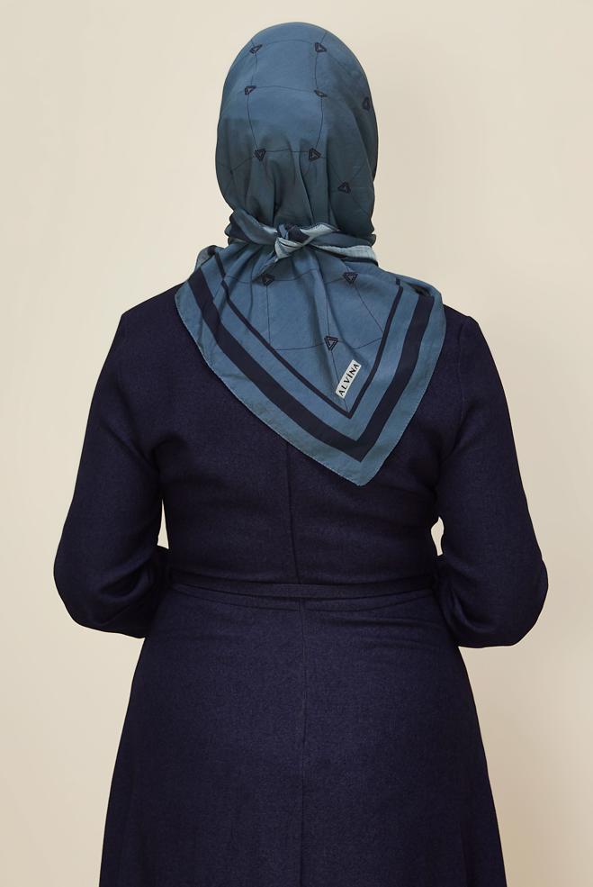Vêtements hijab BLEU ÉCHARPE ALVINA EN VISCOSE 8609 - ALVİNA