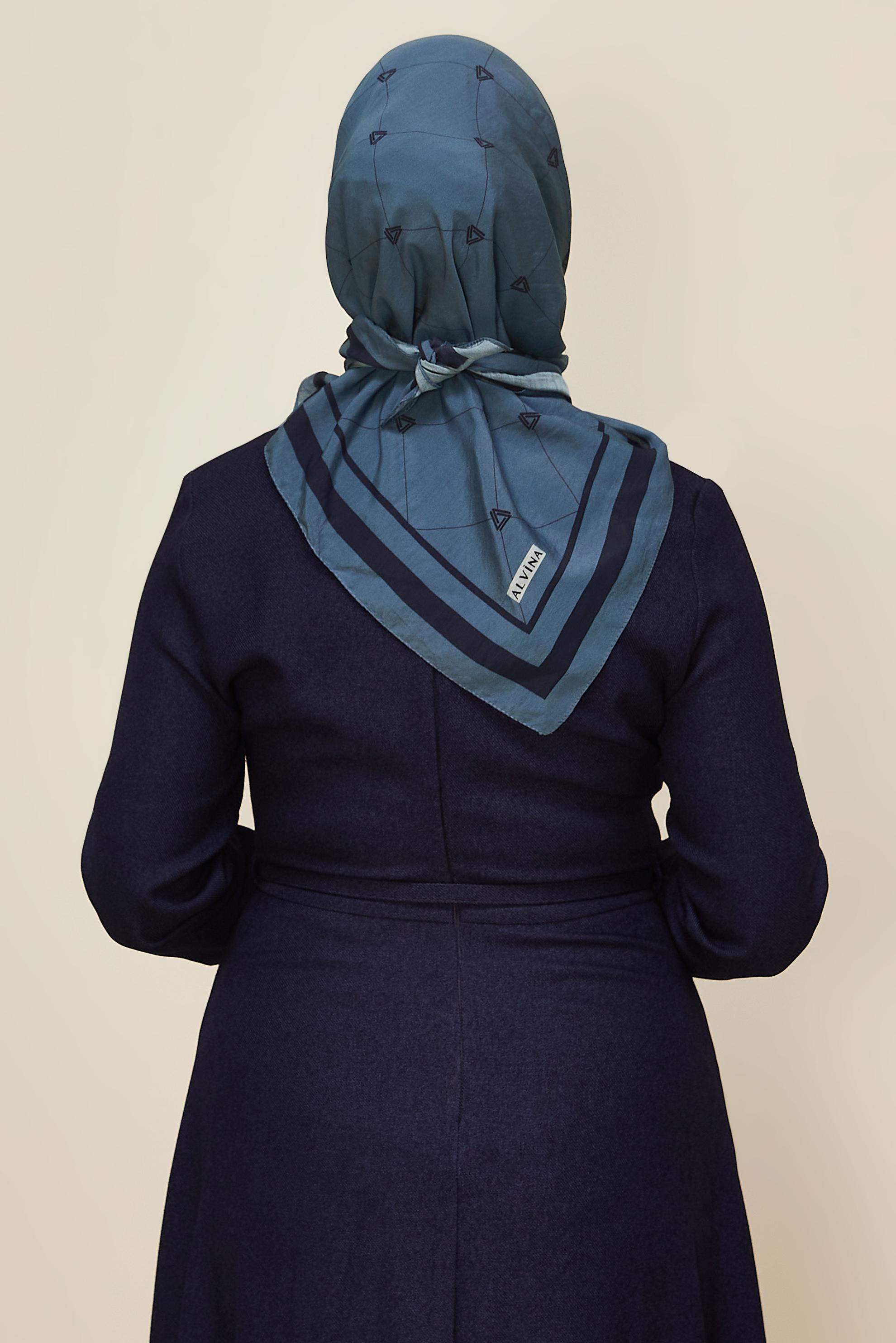 Vêtements hijab BLEU ÉCHARPE ALVINA EN VISCOSE 8609