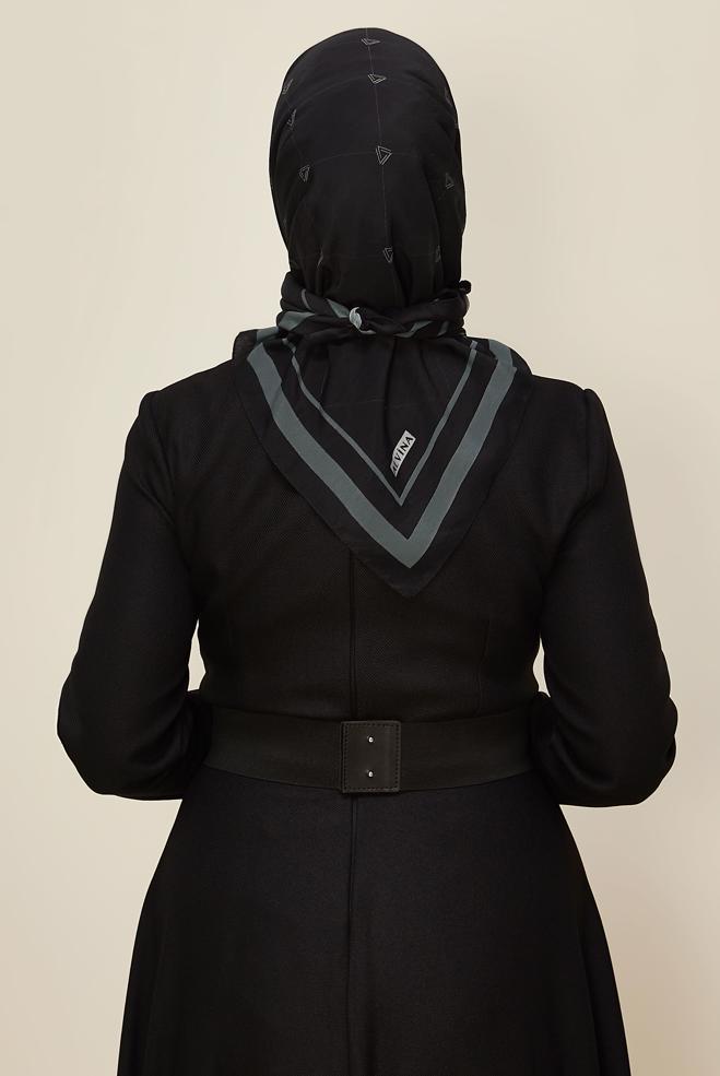Vêtements hijab NOIR ÉCHARPE ALVINA EN VISCOSE 8609 - ALVİNA