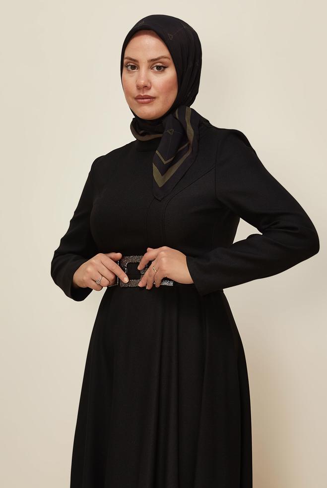 Vêtements hijab NOIR ÉCHARPE ALVINA EN VISCOSE 8609 - ALVİNA