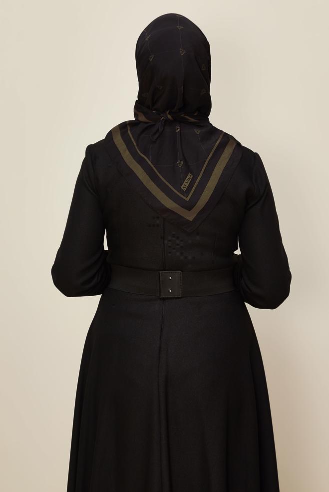 Vêtements hijab NOIR ÉCHARPE ALVINA EN VISCOSE 8609 - ALVİNA