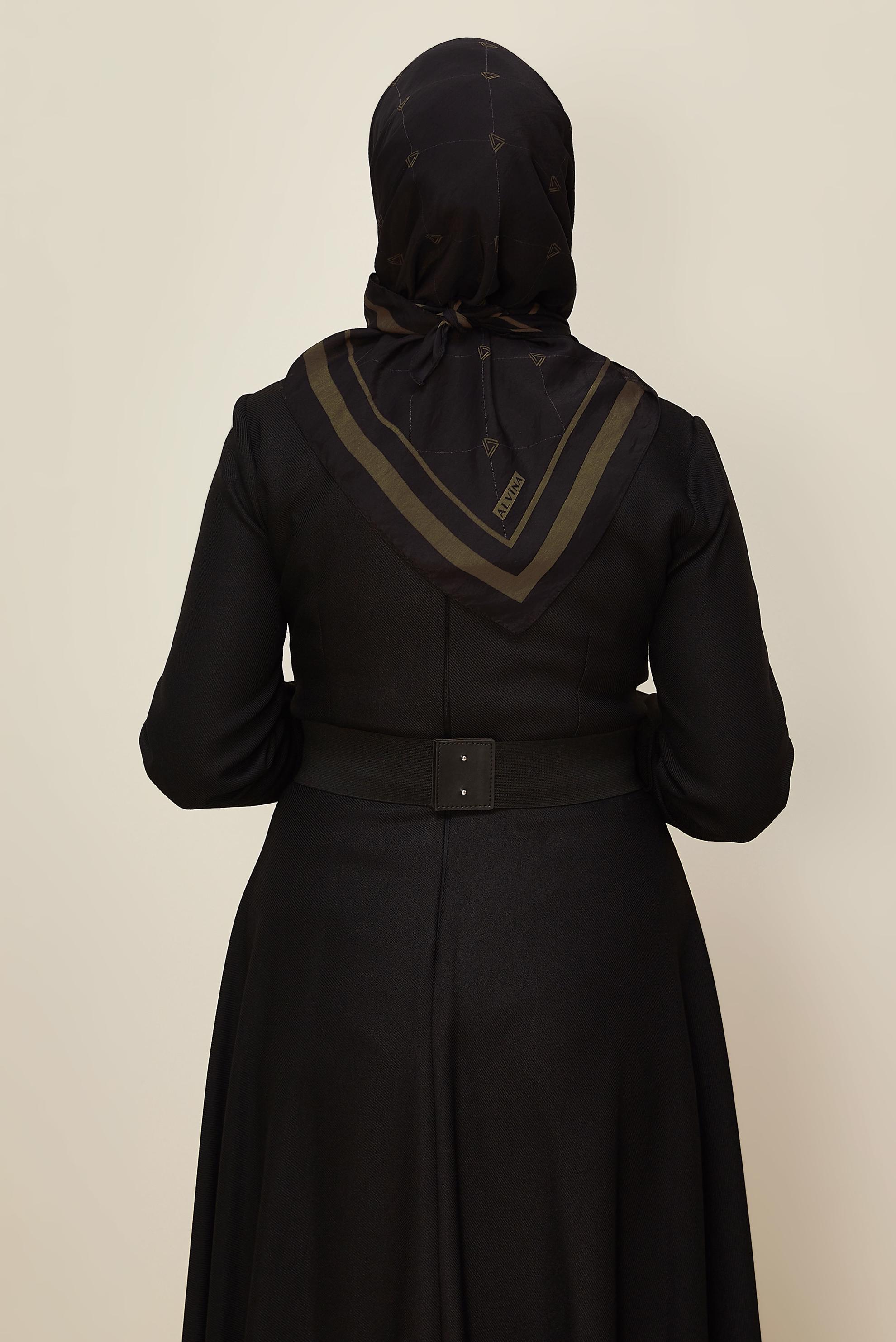 Vêtements hijab NOIR ÉCHARPE ALVINA EN VISCOSE 8609