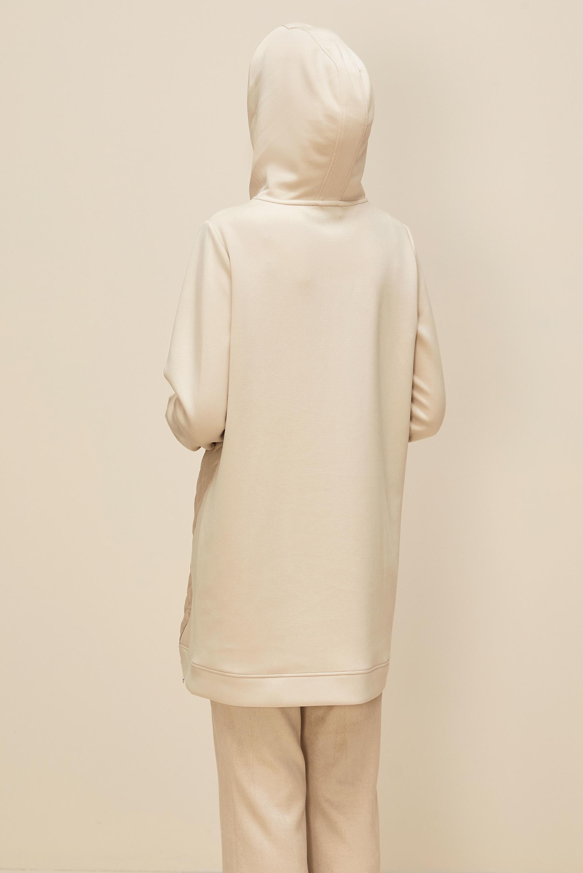 Vêtements hijab ÉCRUE TUNIQUE DE SURVÊTEMENT À CAPUCHE 45181