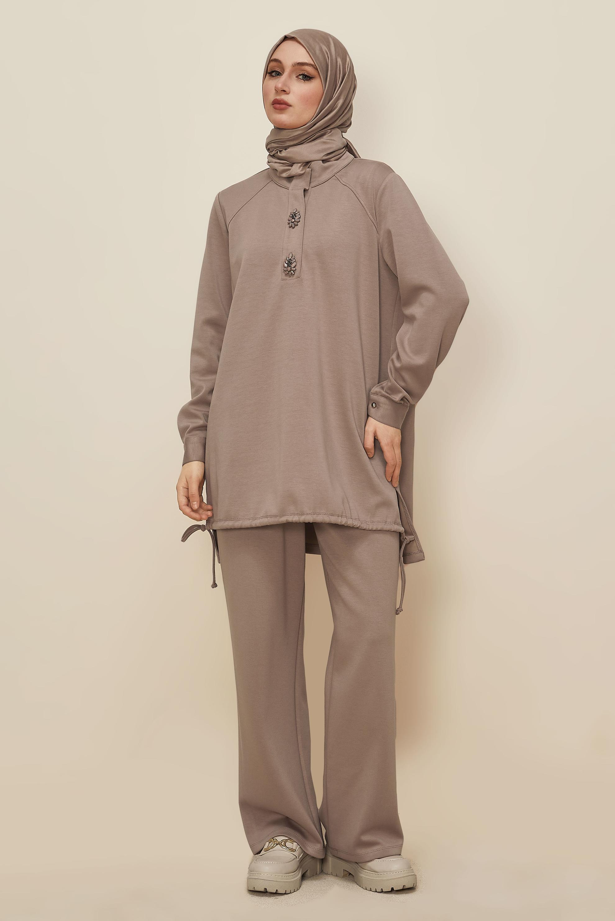 Hijab clothing MINK 45205 CHAKRA 2&prime;Lİ PANT.EŞOF.40-48 TEK40