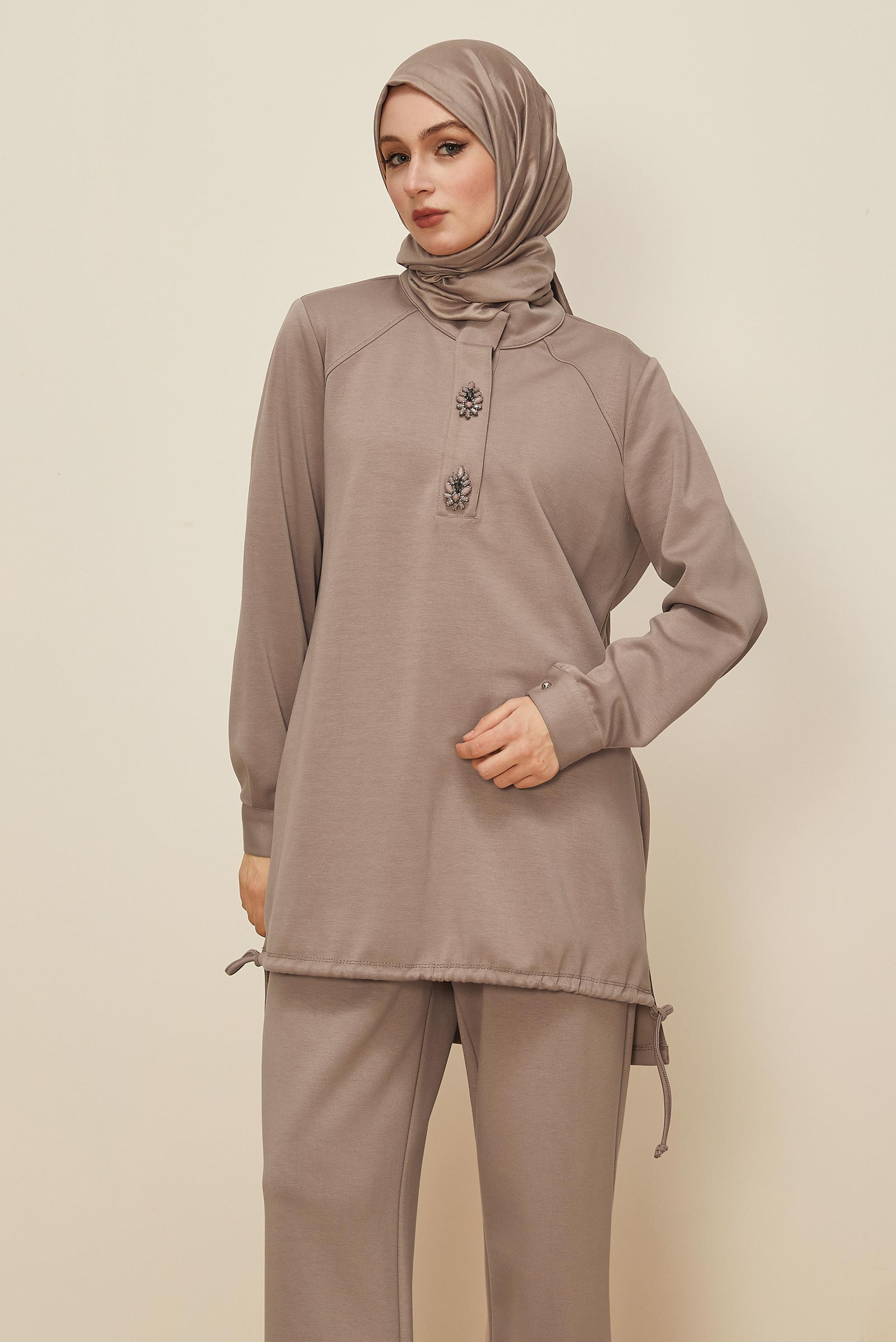 Hijab clothing MINK 45205 CHAKRA 2&prime;Lİ PANT.EŞOF.40-48 TEK40