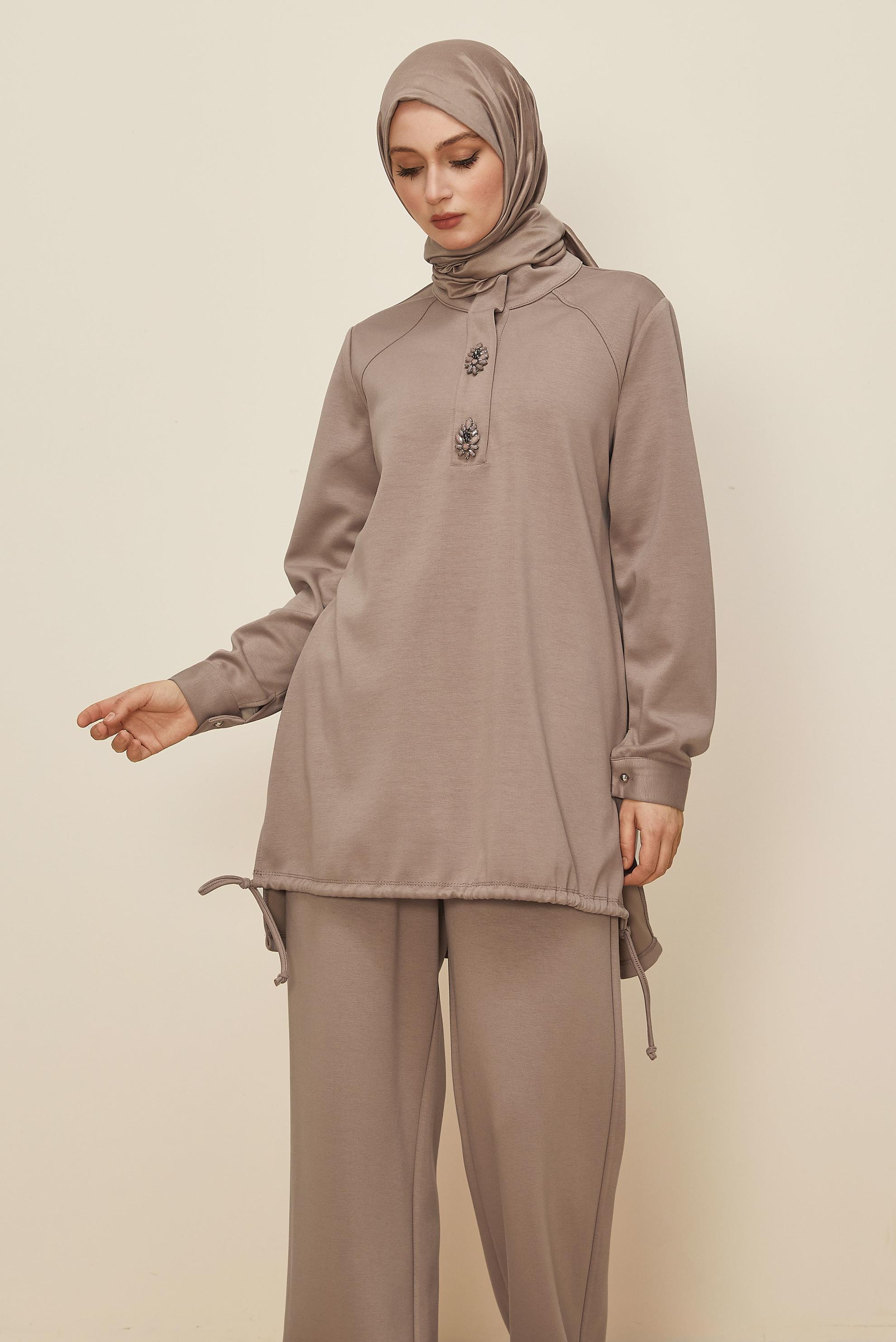 Hijab clothing MINK 45205 CHAKRA 2&prime;Lİ PANT.EŞOF.40-48 TEK40