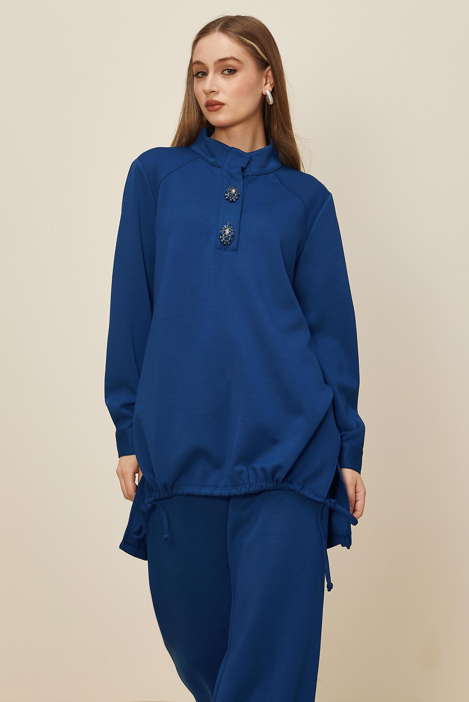 Hijab clothing NAVY BLUE 45205 CHAKRA 2&prime;Lİ PANT.EŞOF.40-48 TEK40