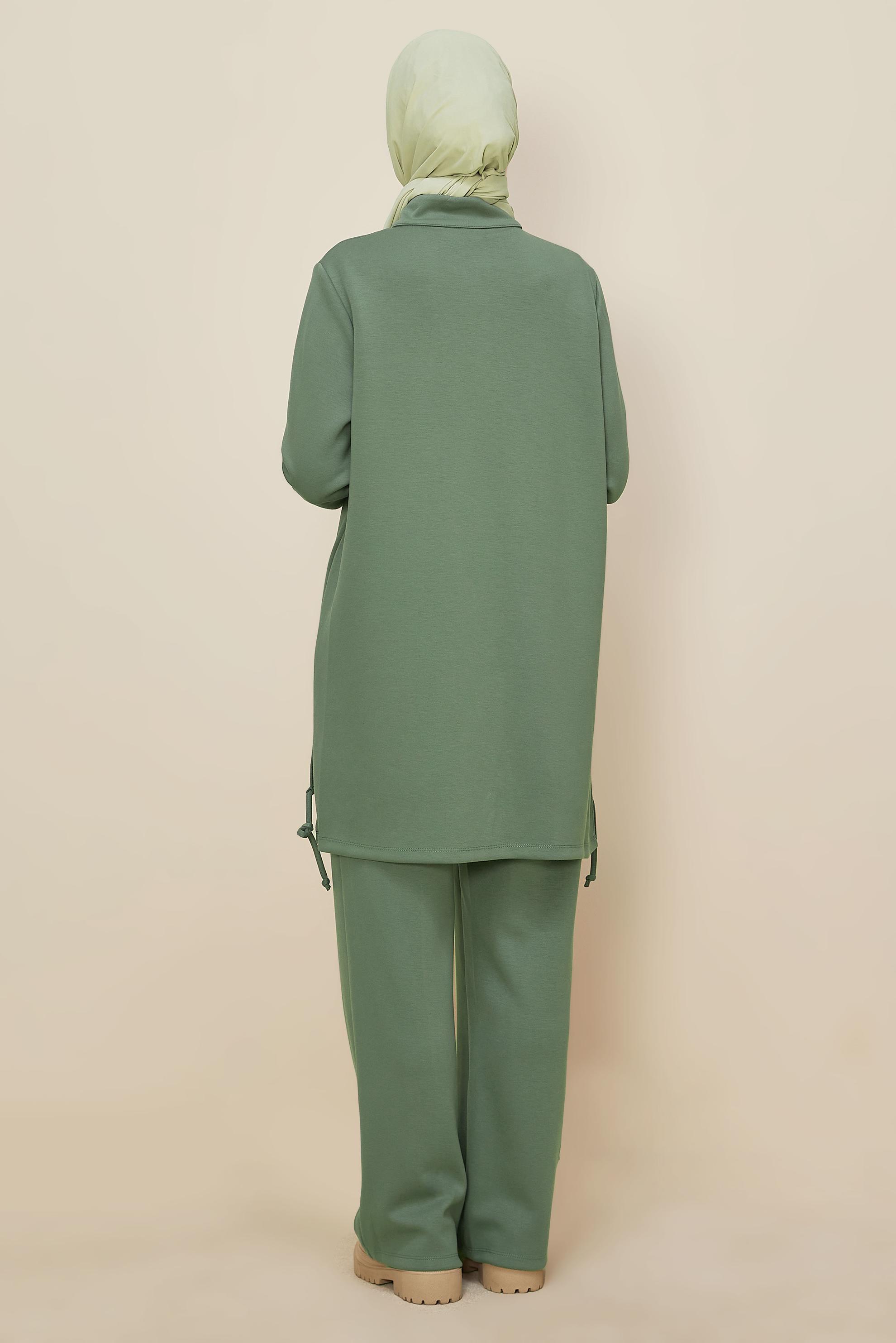 Hijab clothing GREEN 45205 CHAKRA 2&prime;Lİ PANT.EŞOF.40-48 TEK40