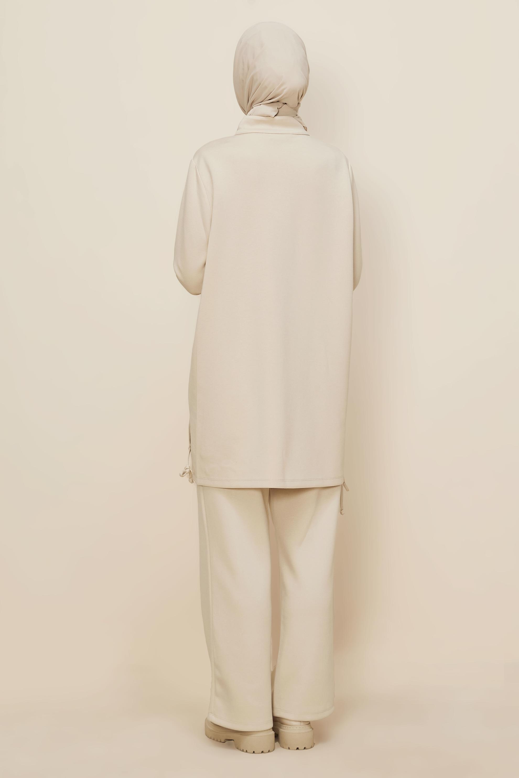 Hijab clothing ECRU 45205 CHAKRA 2&prime;Lİ PANT.EŞOF.40-48 TEK40