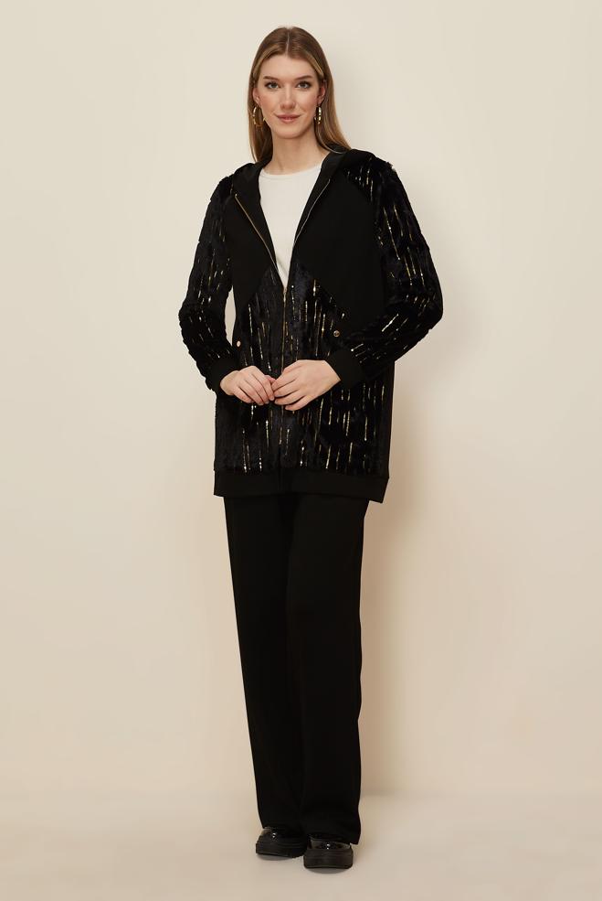 Tesettür giyim SİYAH 45263 OYSHO 2&prime;Lİ PANT.EŞOF.TK. 38-46 TEK 40 - ALVİNA