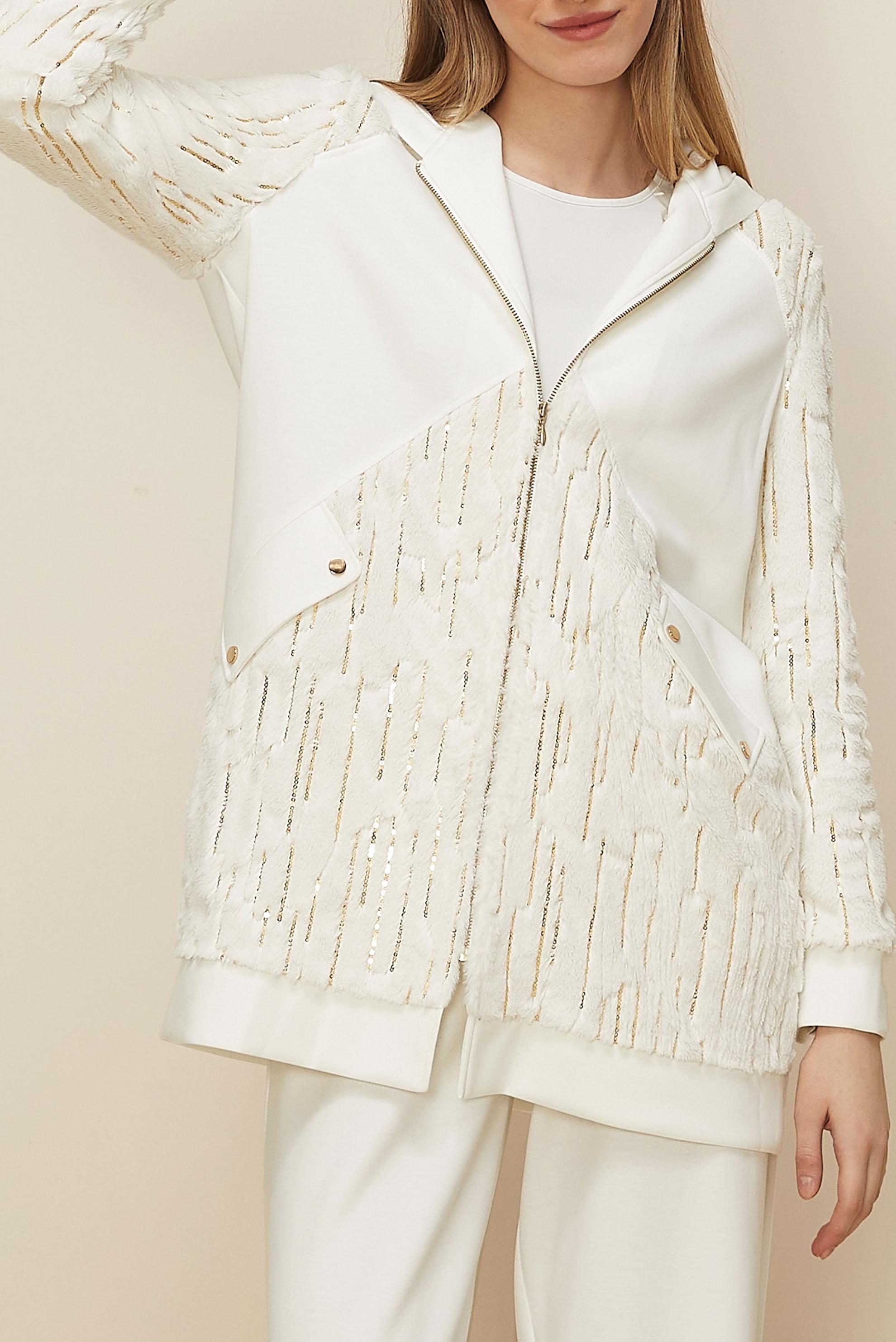 Tesettür giyim BEYAZ PUL DETAYLI EŞOFMAN TAKIMI 45263