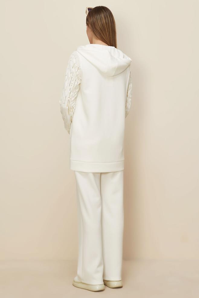 Tesettür giyim BEYAZ 45263 OYSHO 2&prime;Lİ PANT.EŞOF.TK. 38-46 TEK 40 - ALVİNA