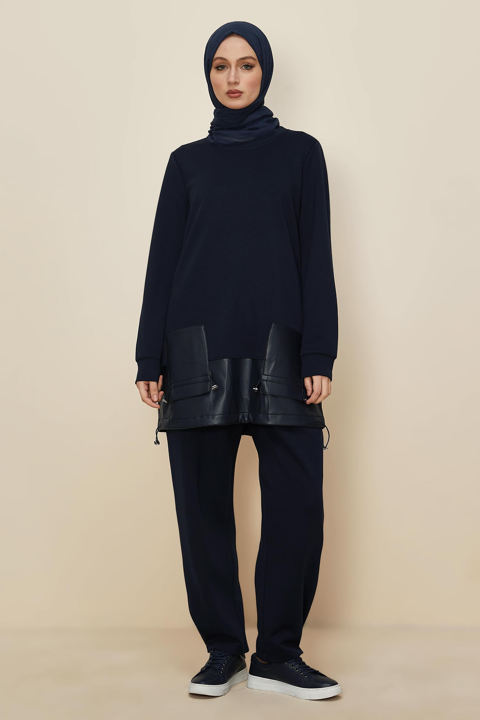 Hijab clothing NAVY BLUE TRACKSUIT WITH PANTS 45288
