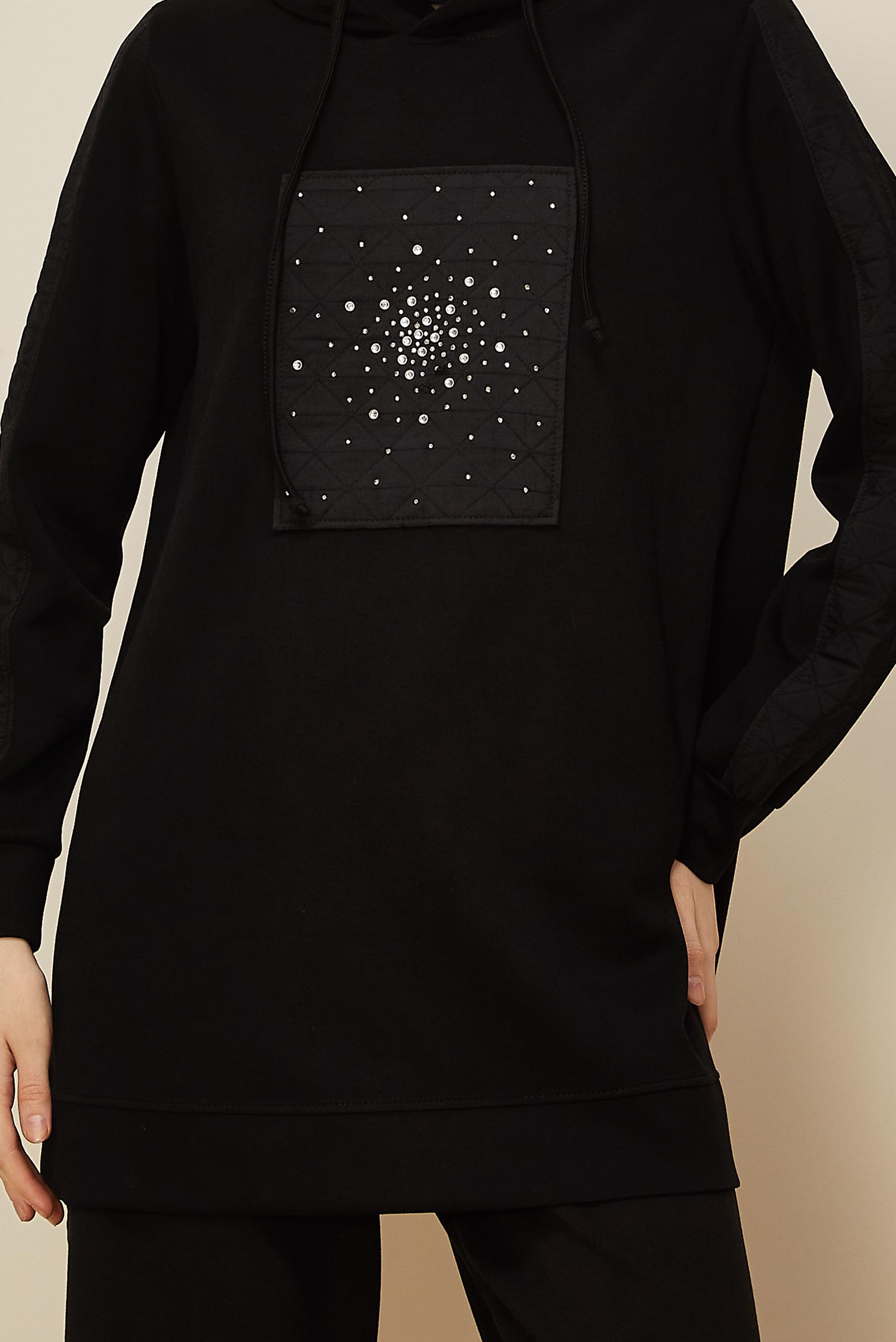 Hijab clothing BLACK TRACKSUIT WITH PANTS 45911