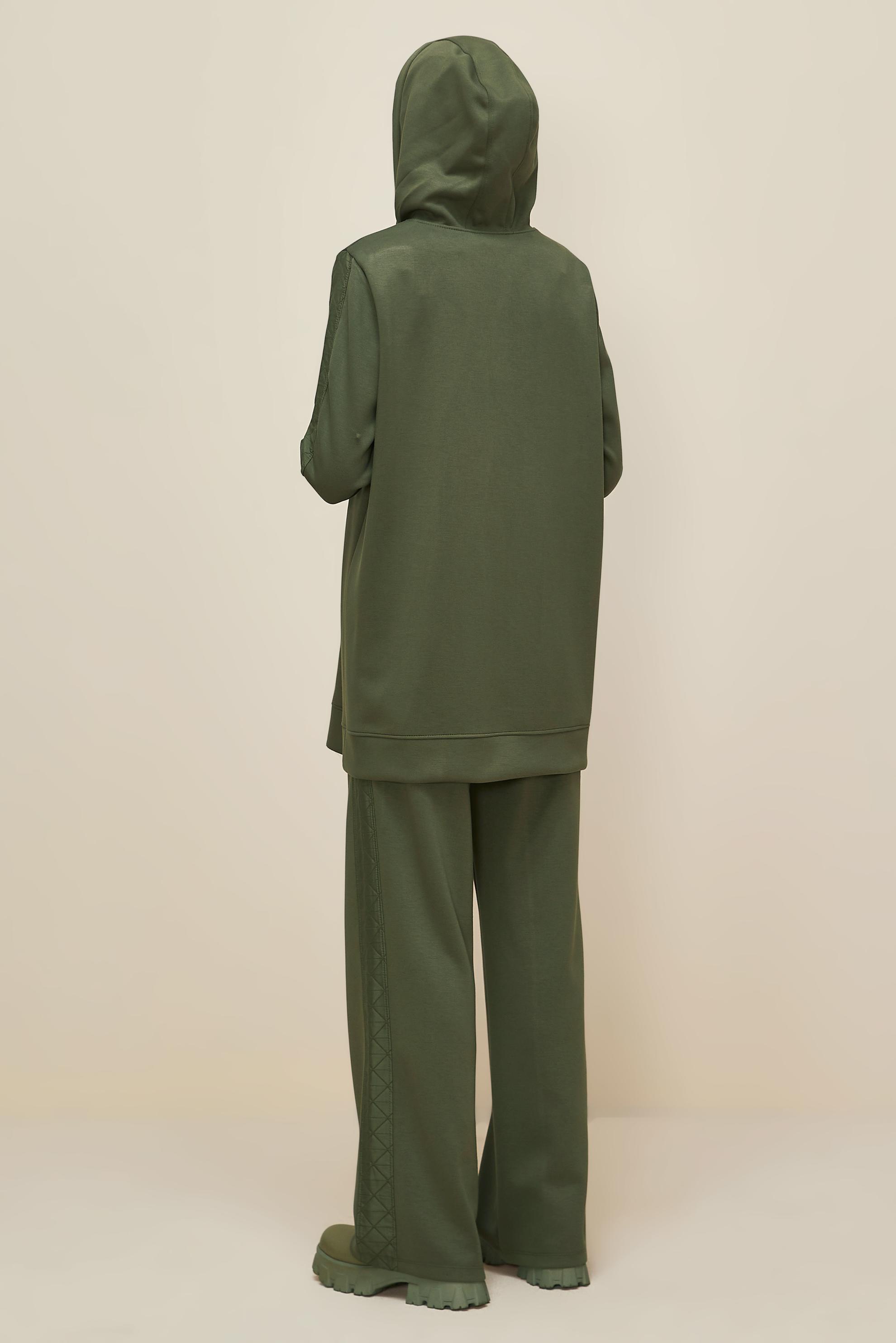 Vêtements hijab KAKI ENSEMBLE DE SURVÊTEMENT AVEC PANTALON 45911