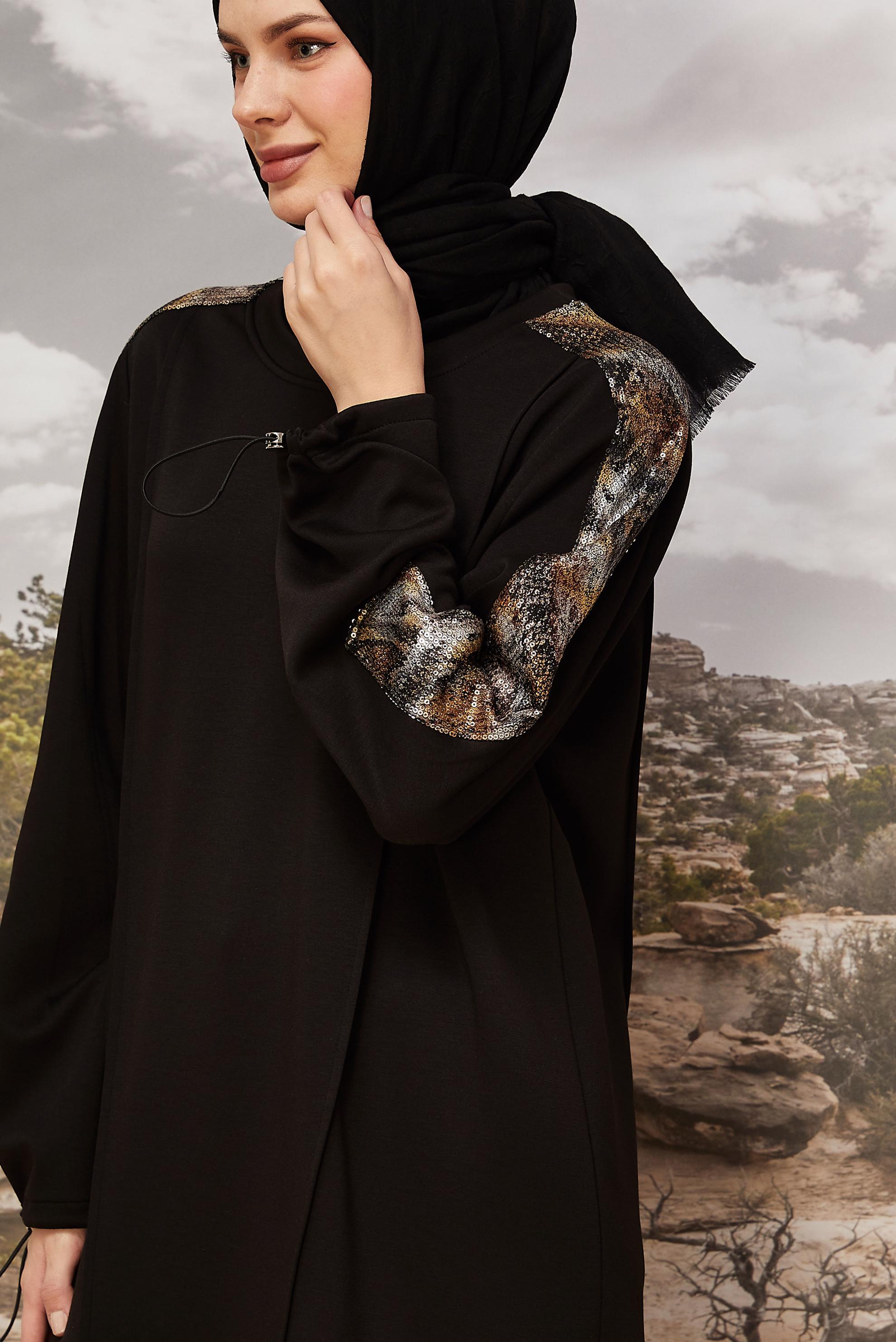 Tesettür giyim SİYAH 45913 CHAKRA 2&prime;Lİ PANT.EŞOF.TK.40-48 TEK 38