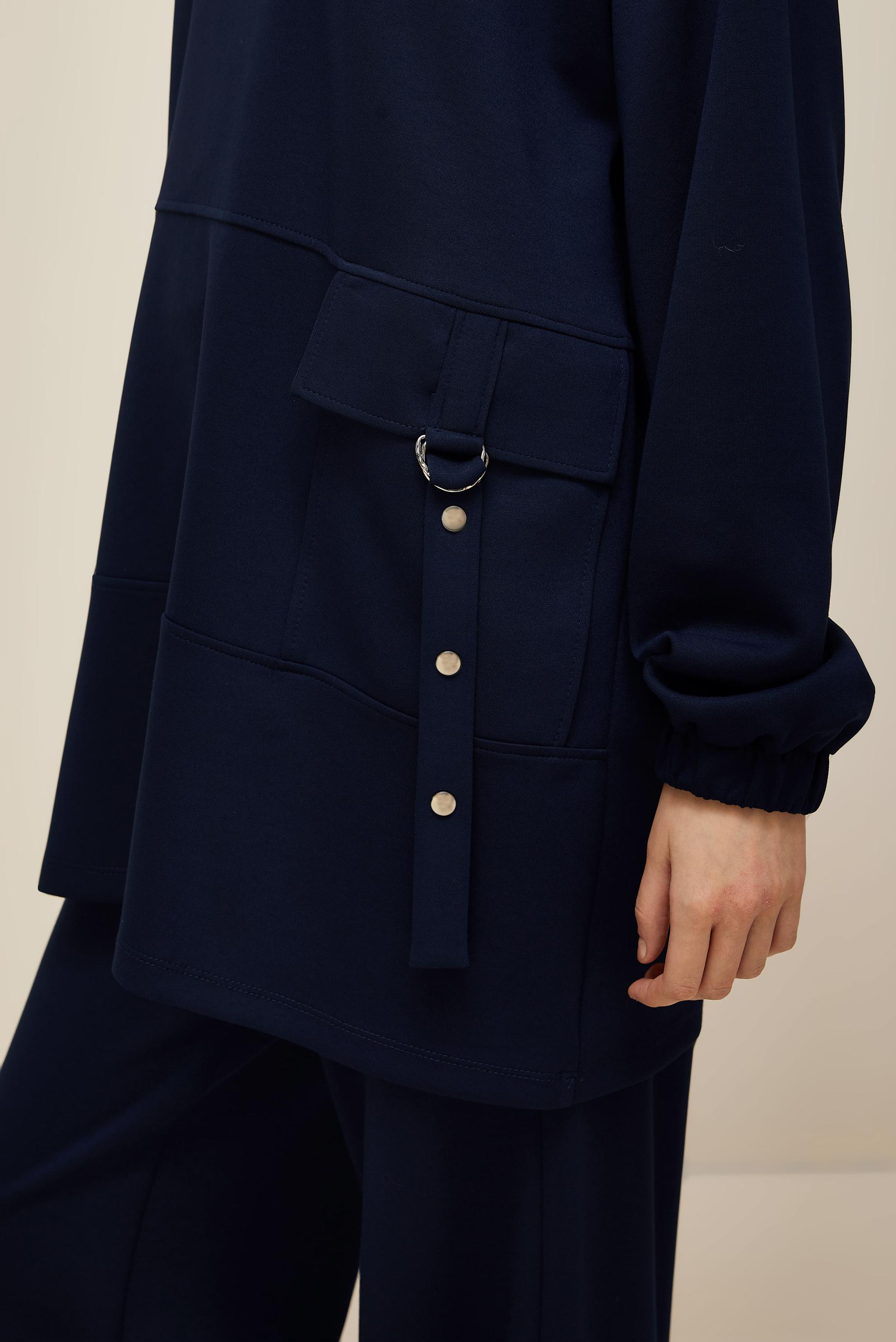 Vêtements hijab BLEU MARINE ENSEMBLE SURVÊTEMENT À CAPUCHE 45914