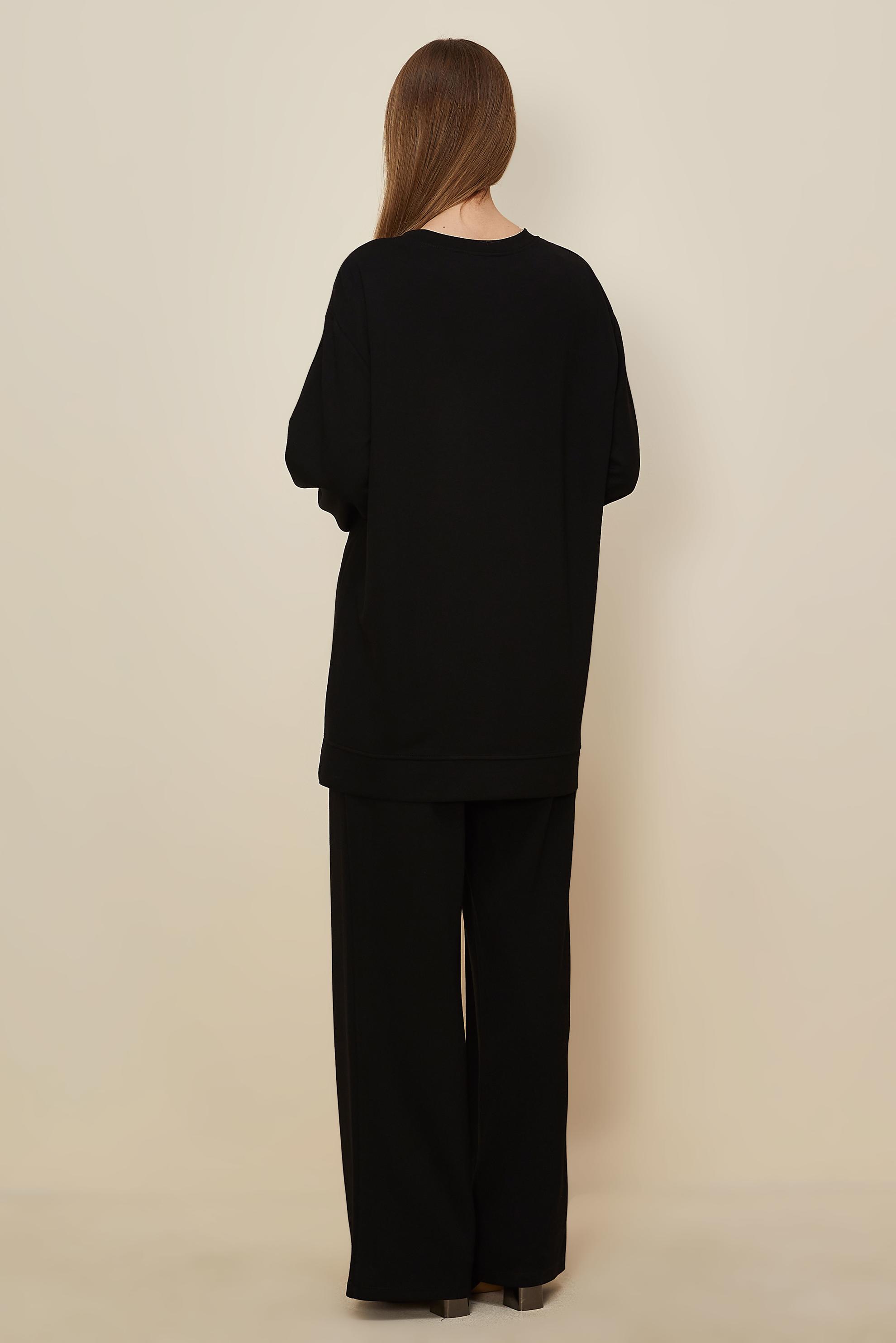 Tesettür giyim SİYAH 45915 AZEL 2 Lİ PANT.EŞOF.38-46 TEK 40