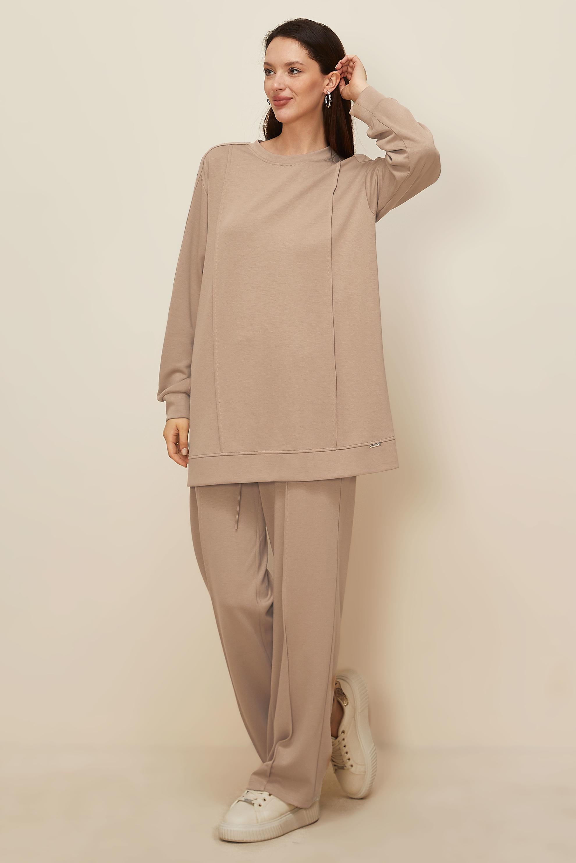 Tesettür giyim BEJ 45915 AZEL 2 Lİ PANT.EŞOF.38-46 TEK 40