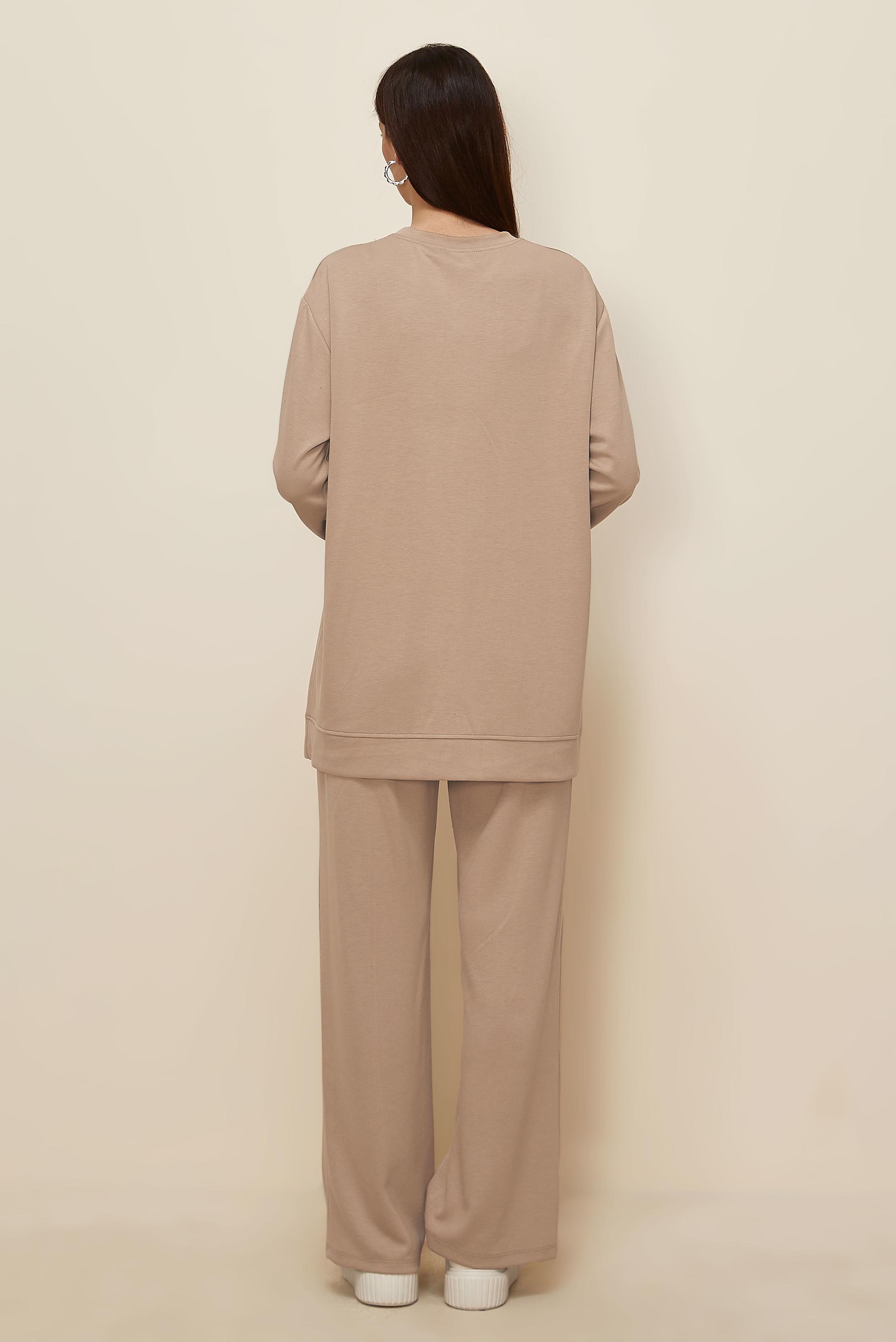 Tesettür giyim BEJ 45915 AZEL 2 Lİ PANT.EŞOF.38-46 TEK 40