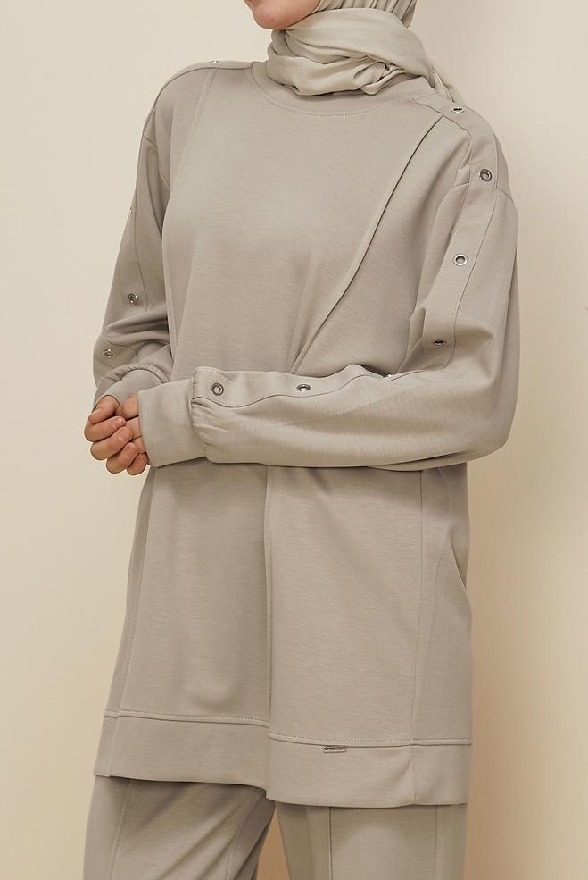 Tesettür giyim KUM 45915 AZEL 2 Lİ PANT.EŞOF.38-46 TEK 40 - ALVİNA