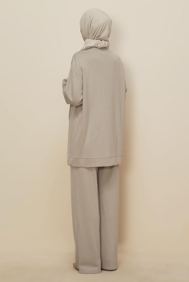 Tesettür giyim KUM 45915 AZEL 2 Lİ PANT.EŞOF.38-46 TEK 40 - ALVİNA