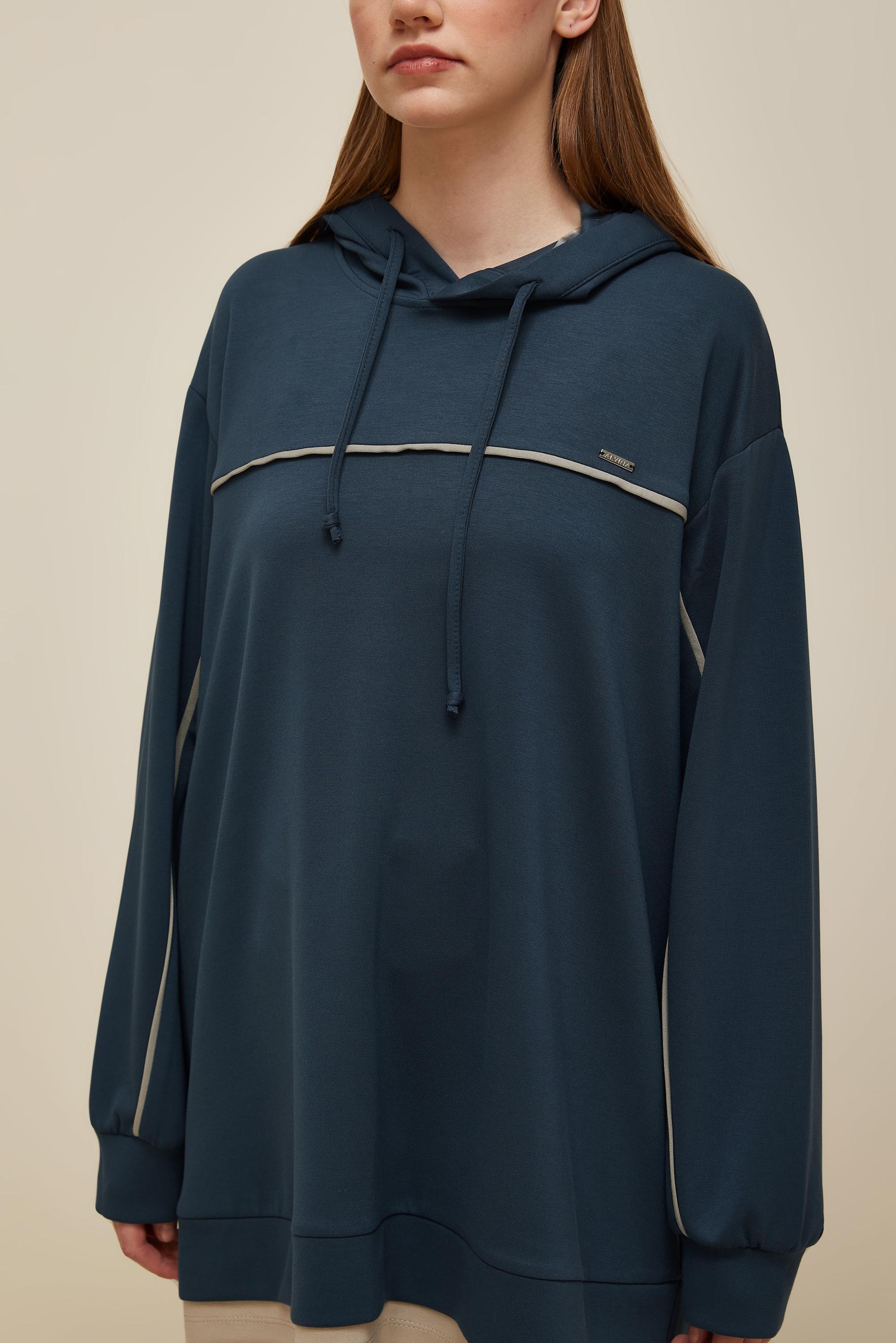 Vêtements hijab GRIS ENSEMBLE DE SURVÊTEMENT AVEC PANTALON 45916