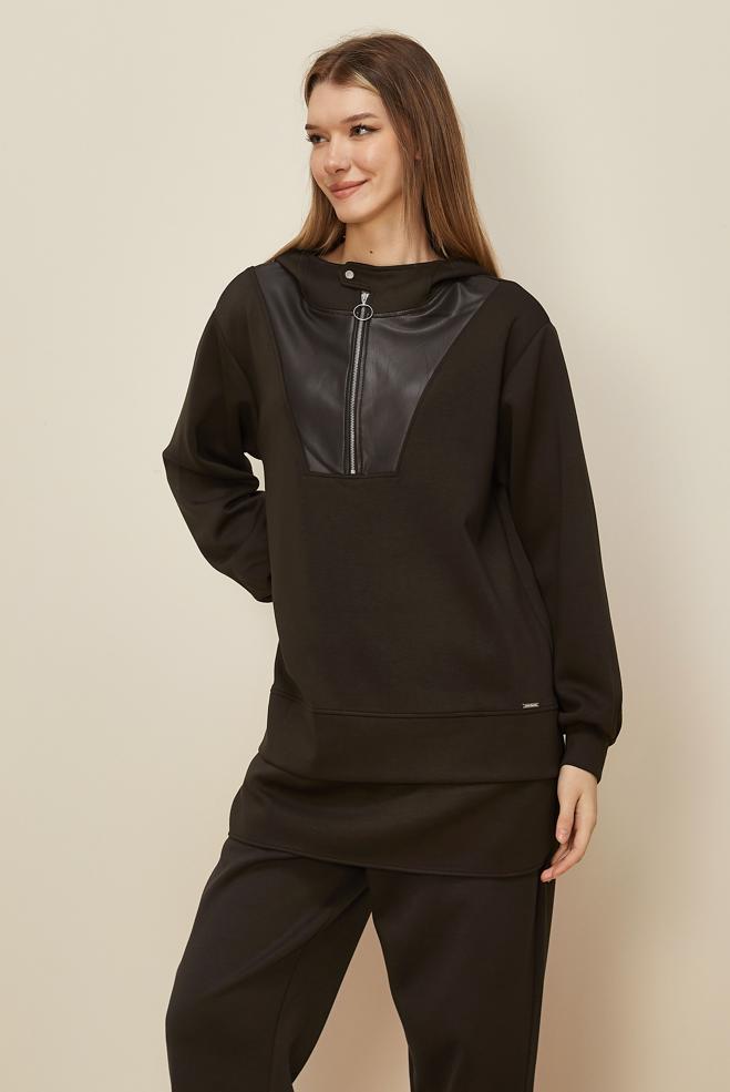 Tesettür giyim KAHVE 45918 CHAKRA 2&prime;Lİ PANT.EŞOF. 38-44 TEK40 - ALVİNA