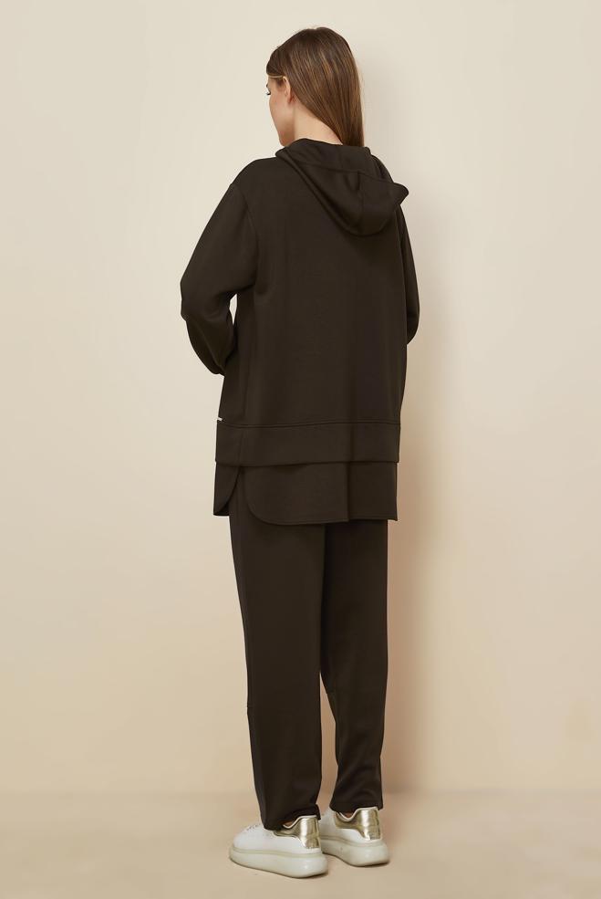 Tesettür giyim KAHVE 45918 CHAKRA 2&prime;Lİ PANT.EŞOF. 38-44 TEK40 - ALVİNA