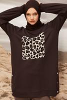 LEOPAR BASKILI EŞOFMAN TUNİK 45921