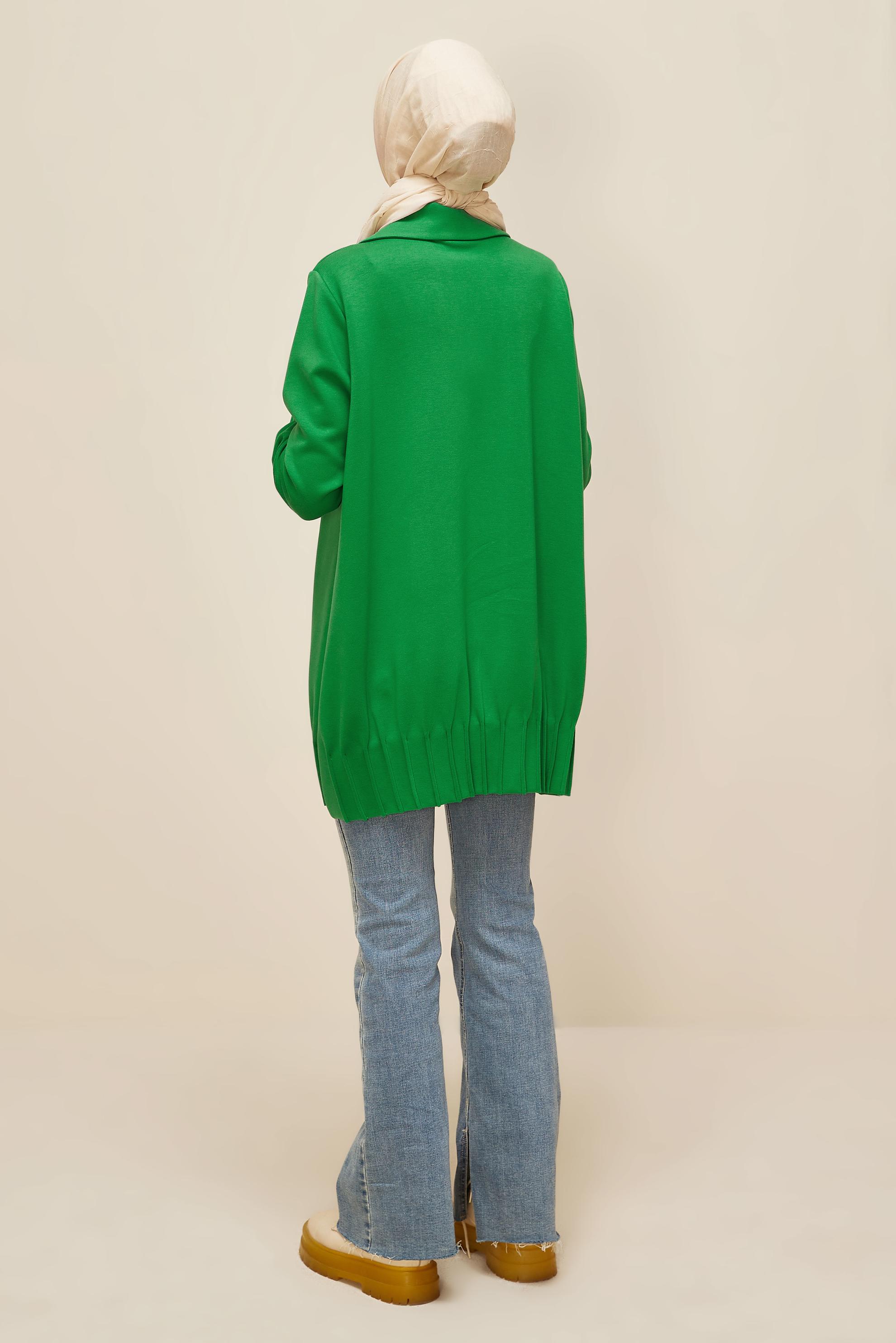 Vêtements hijab VERT TUNIQUE DE SURVÊTEMENT BRODÉE DE GEMMES 45957