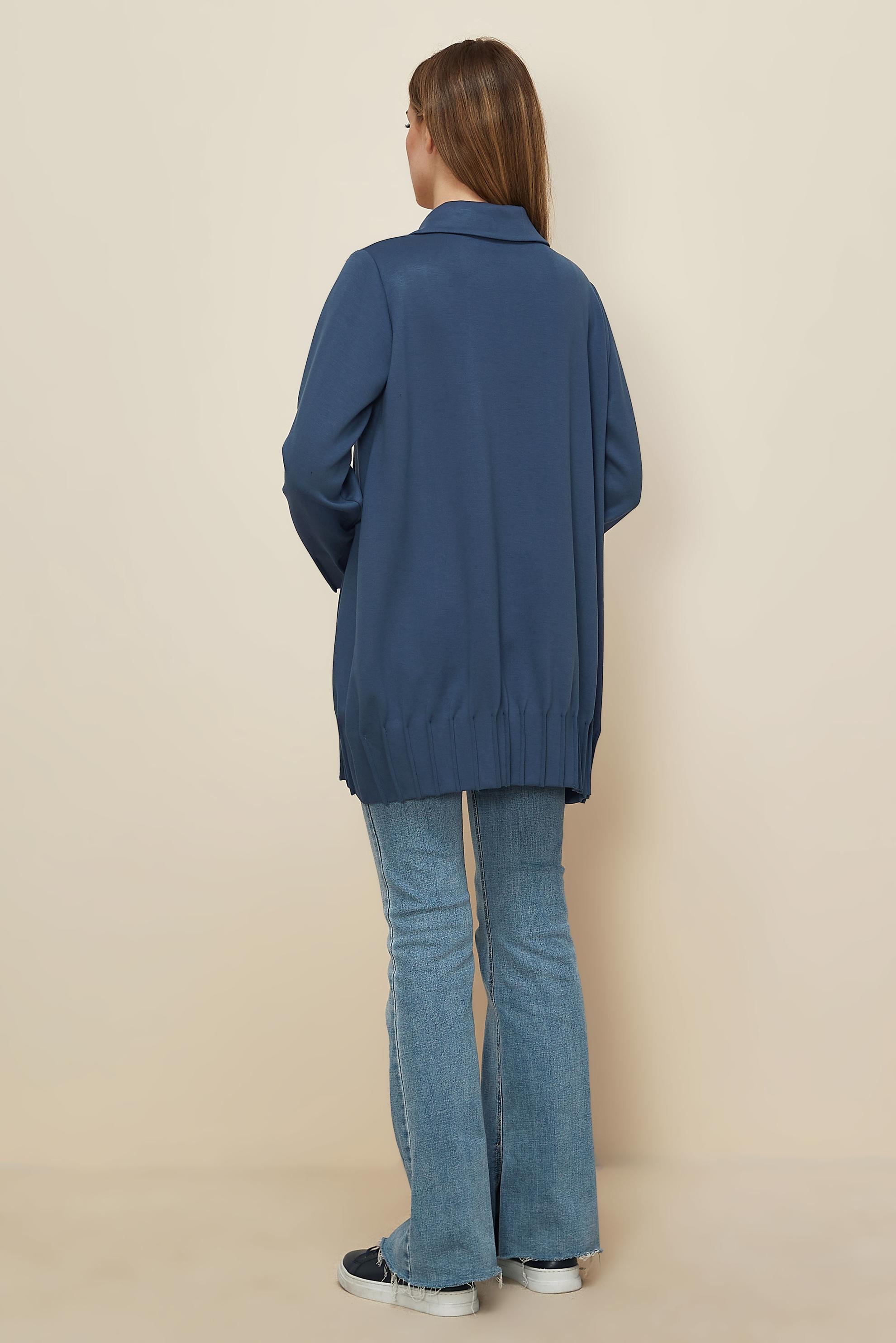 Tesettür giyim MAVİ TAŞLI EŞOFMAN TUNİK 45957