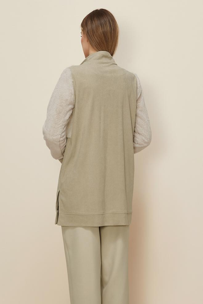 Hijab clothing BEIGE 45961 8693 EŞOFMAN TUNİK 38-44 TEK40 - ALVİNA