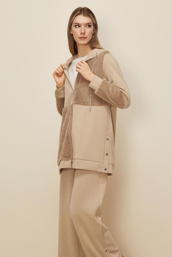 Hijab clothing BEIGE 45966 OYSHO 2&prime;Lİ PANT.EŞOF.TK.38-46 - ALVİNA