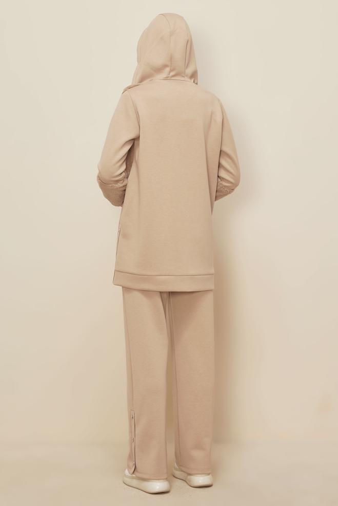 Hijab clothing BEIGE 45966 OYSHO 2&prime;Lİ PANT.EŞOF.TK.38-46 - ALVİNA