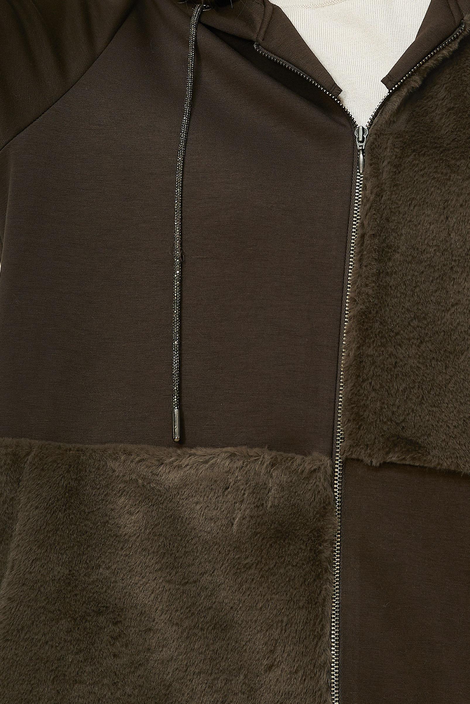 Hijab clothing BROWN HOODED TRACKSUIT SET 45966