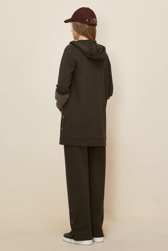 Hijab clothing BROWN 45966 OYSHO 2&prime;Lİ PANT.EŞOF.TK.38-46 - ALVİNA