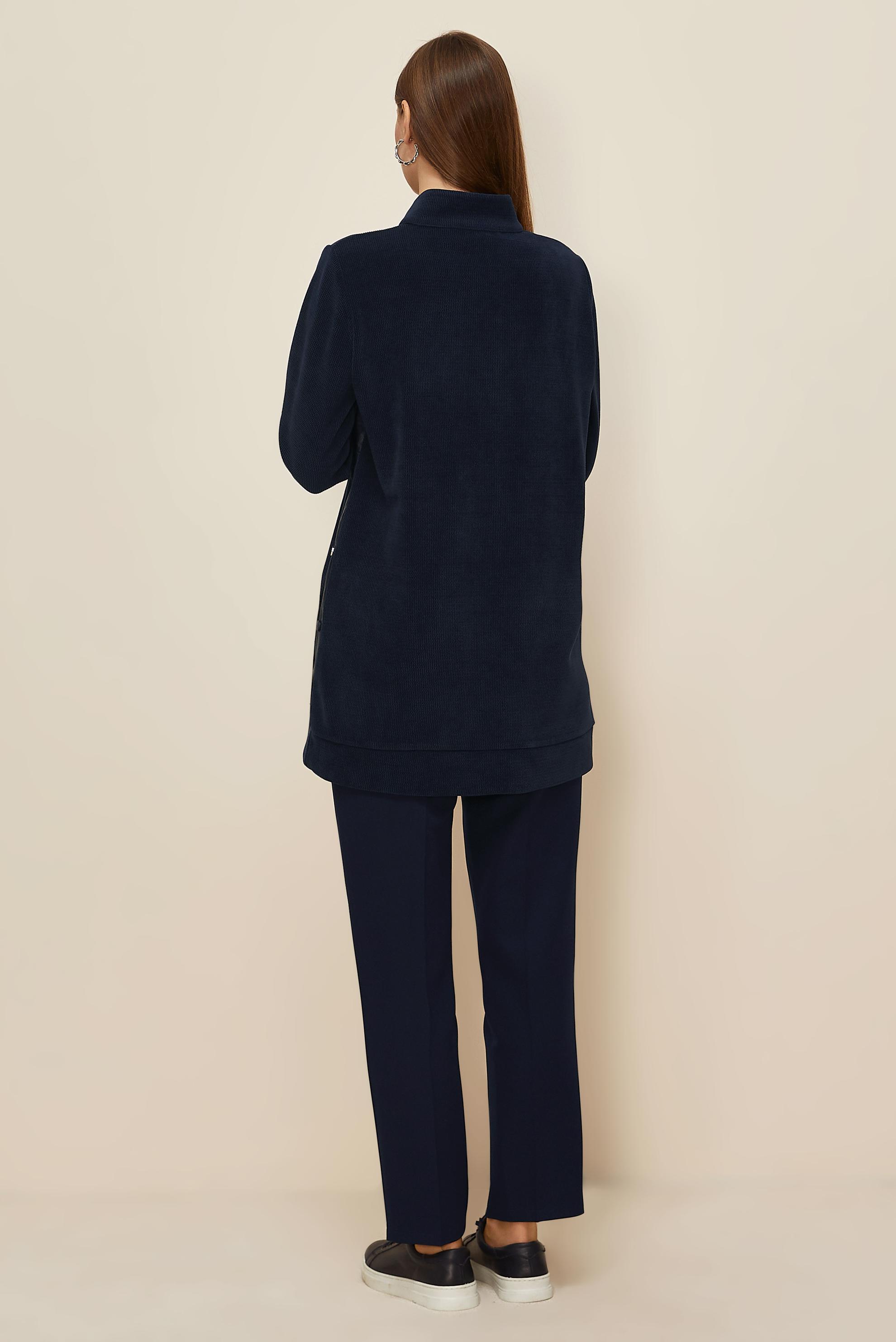 Tesettür giyim LACİVERT 45976-1 8681 EŞOFMAN TUNİK 38-44 TEK 40