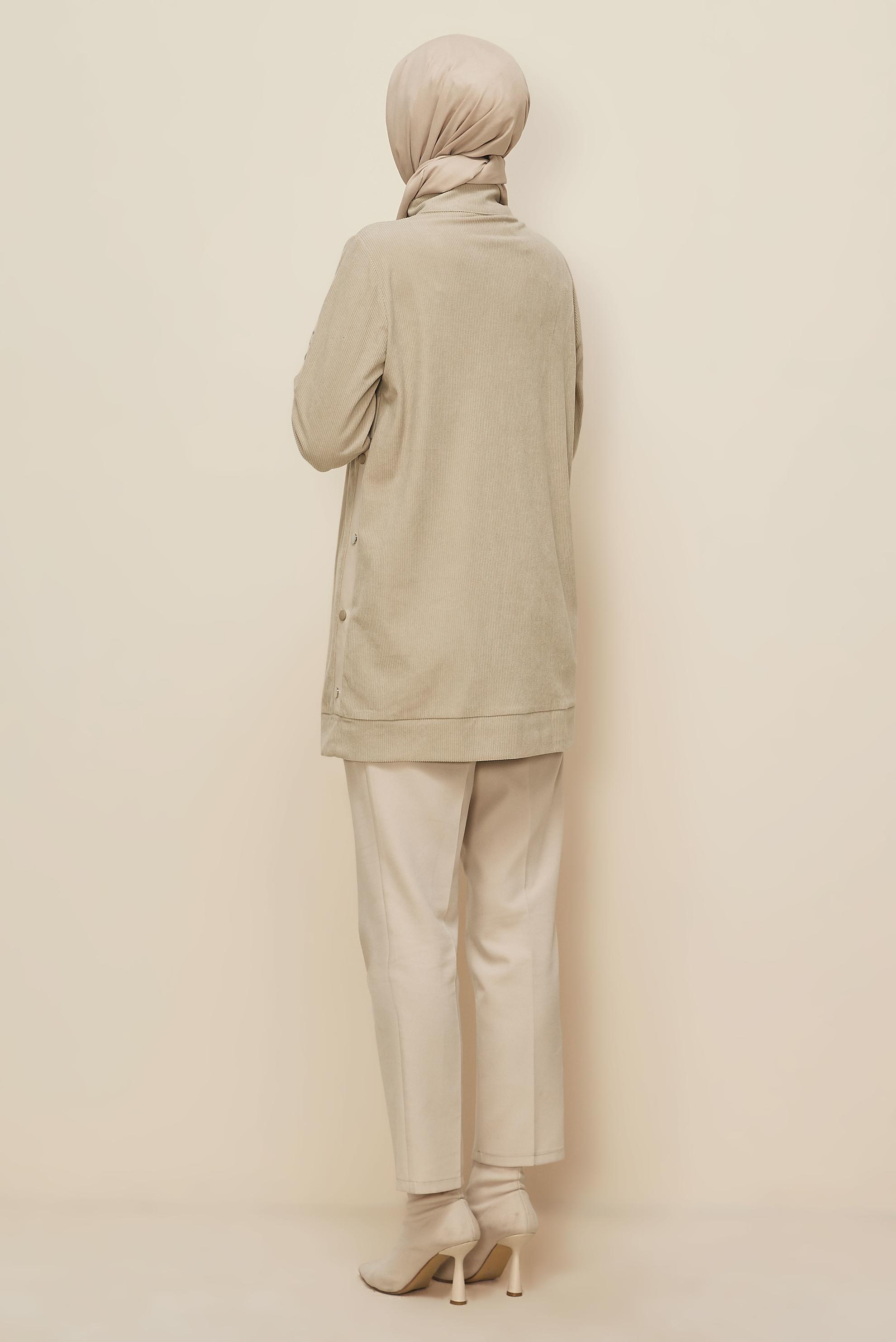 Tesettür giyim BEJ 45976 8569 EŞOFMAN TUNİK 38-44 TEK 40