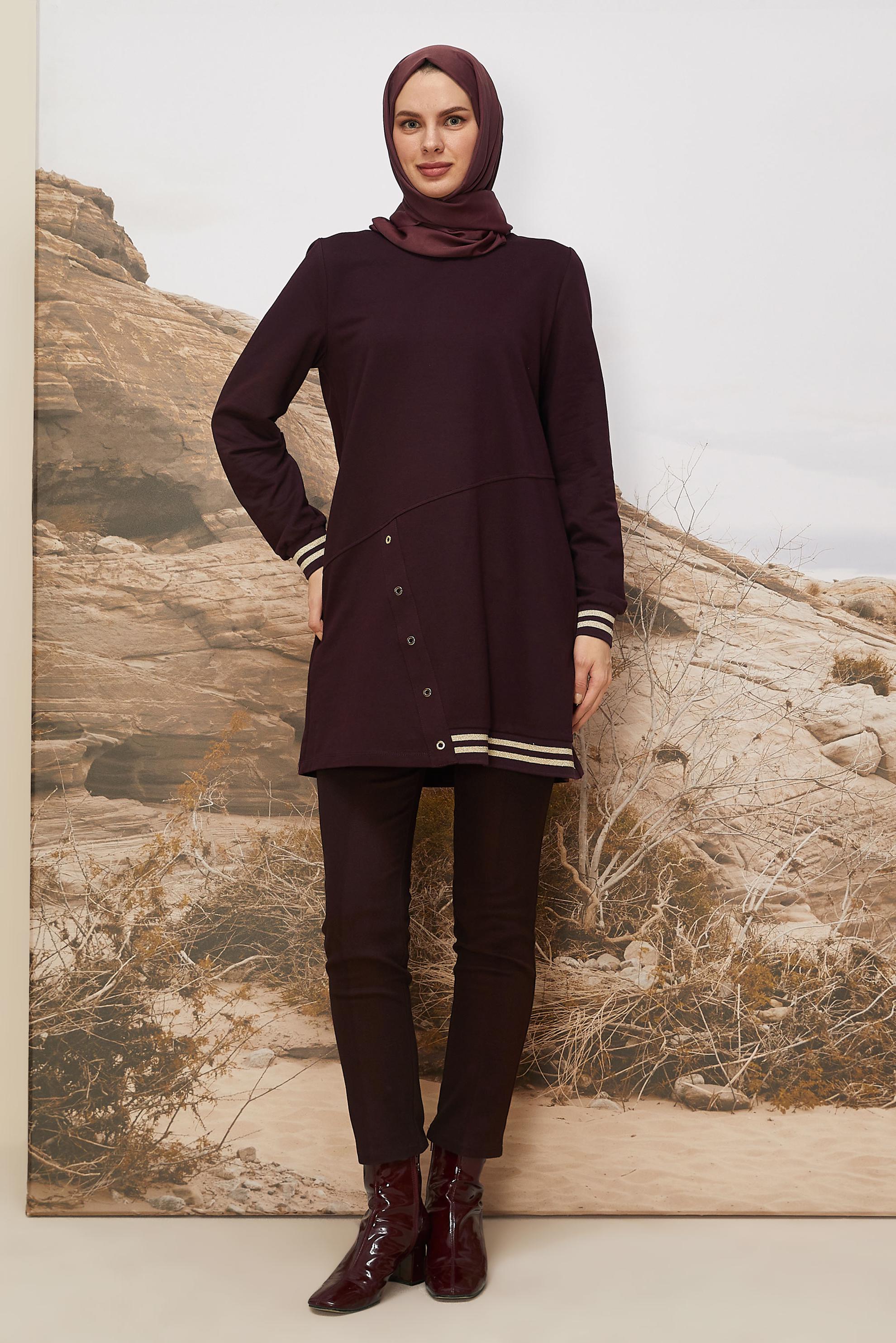 Hijab clothing DAMSON COTTON TRACKSUIT TUNIC 45979