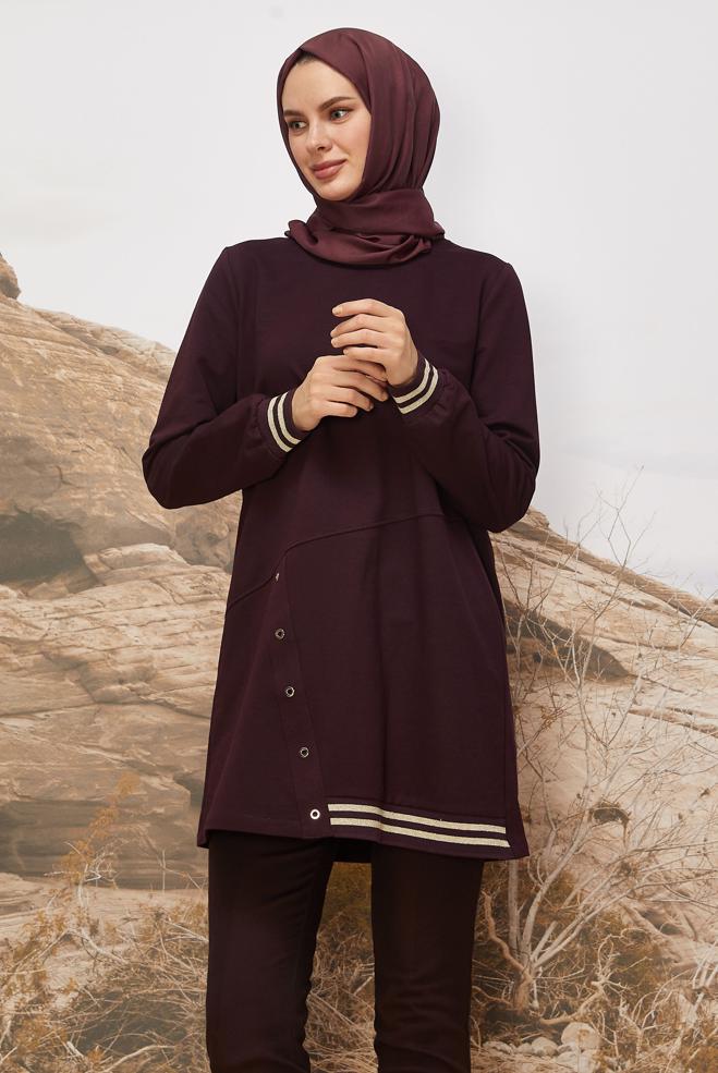 Tesettür giyim MÜRDÜM 45979 ALEDA EŞOFMAN TUNİK 38-46 TEK42 - ALVİNA