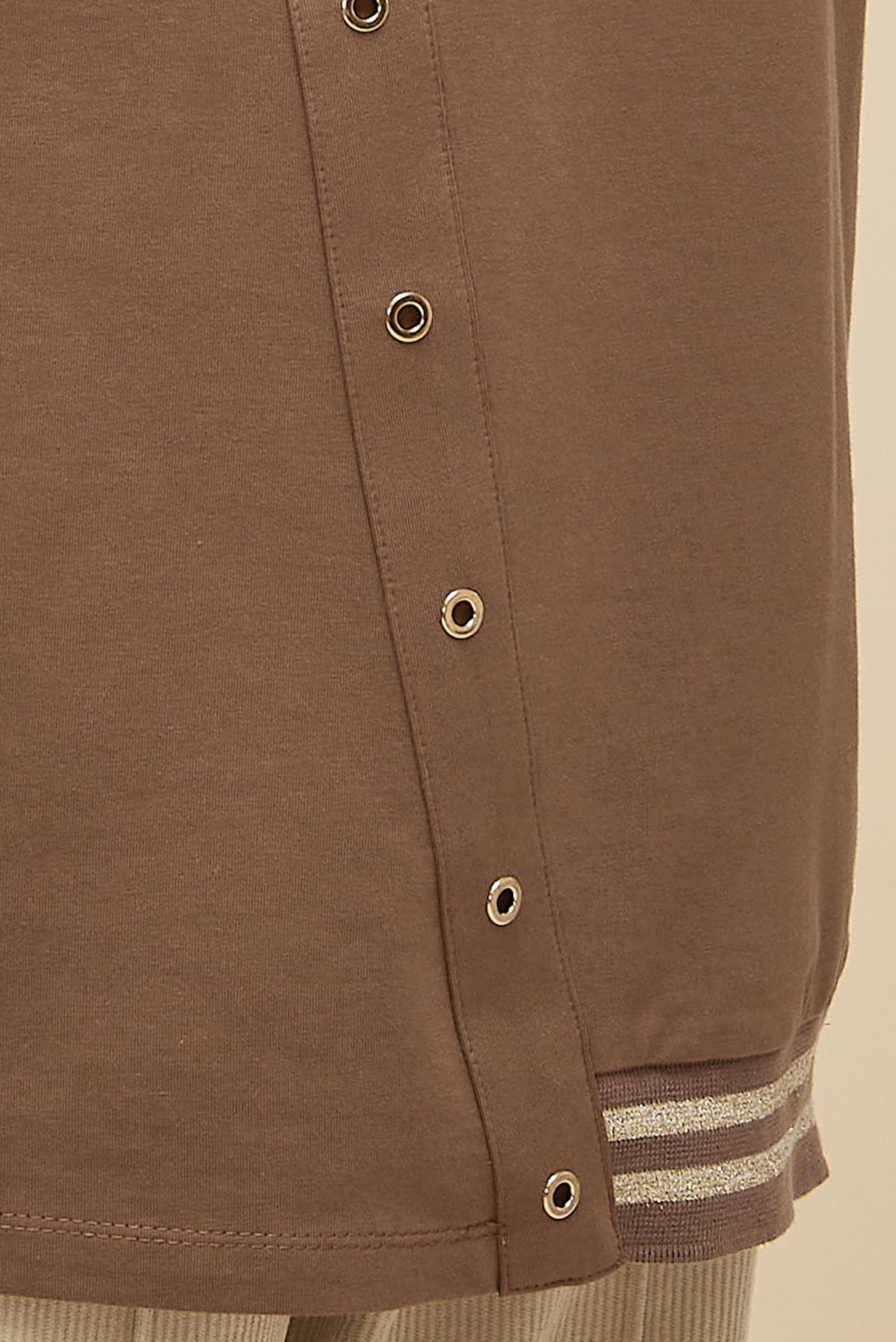 Vêtements hijab BRUN TUNIQUE DE SURVÊTEMENT EN COTON 45979