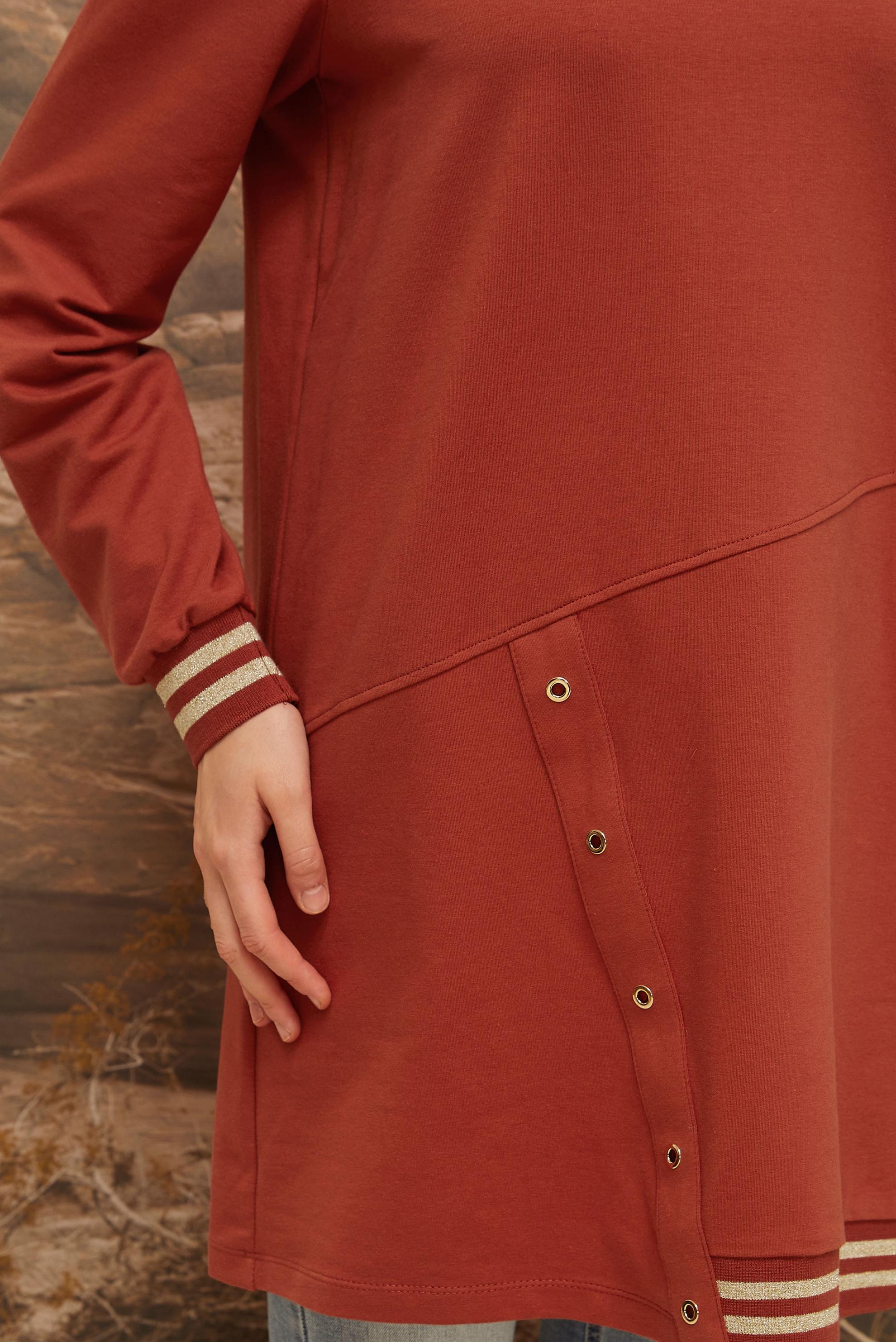 Vêtements hijab ORANGE TUNIQUE DE SURVÊTEMENT EN COTON 45979