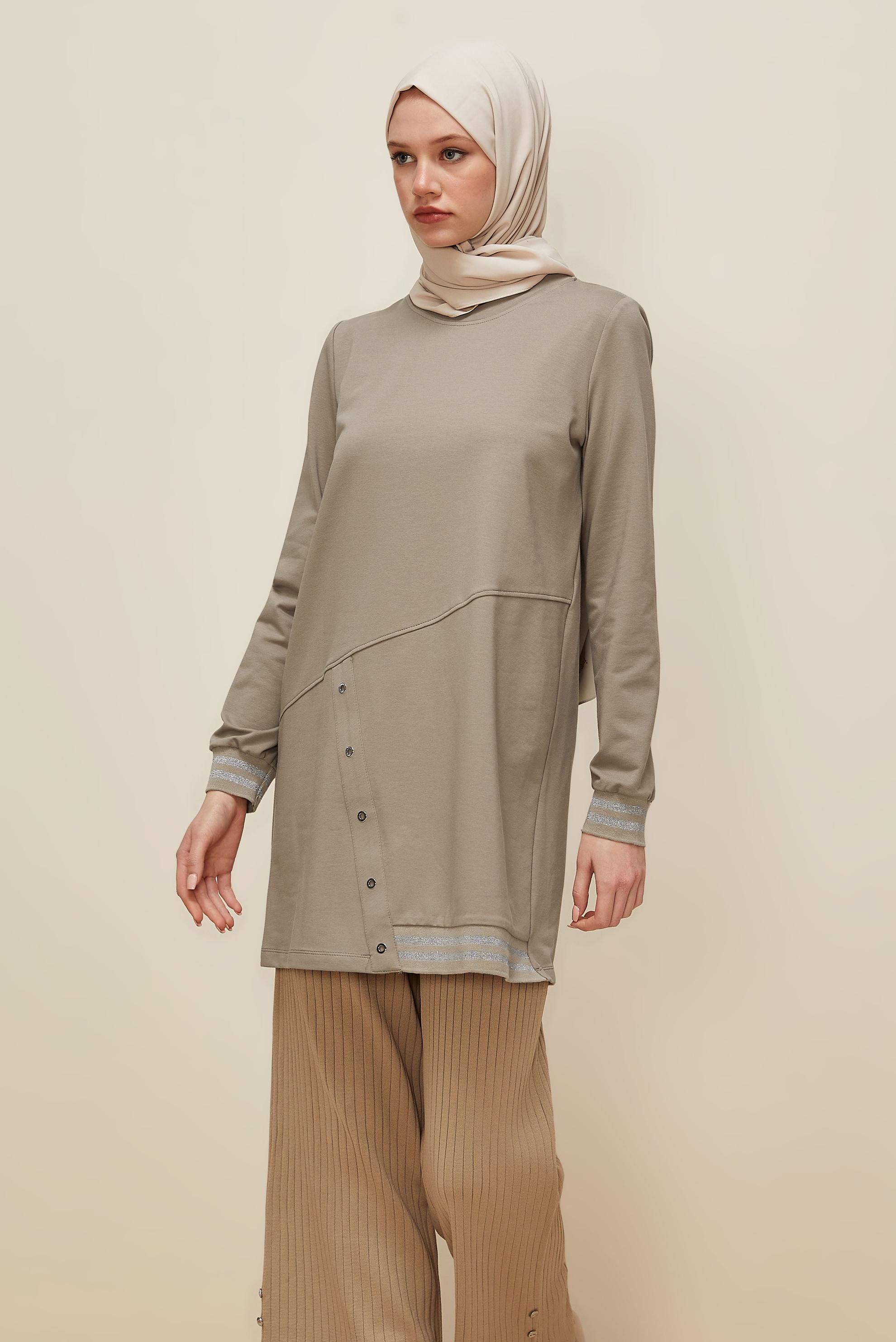 Tesettür giyim KUM 45979 ALEDA EŞOFMAN TUNİK 38-46 TEK42